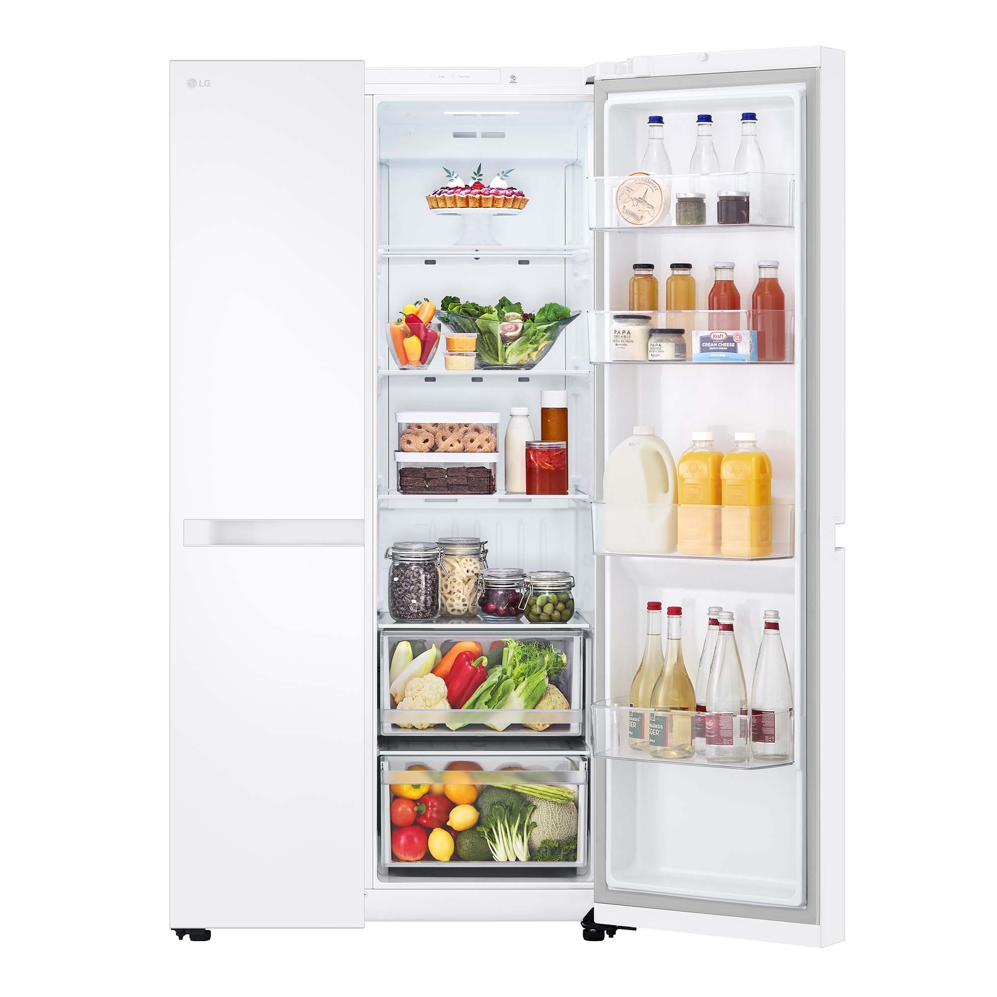 Frigorífico americano LG Total No Frost, 179 cm, 664 l, Multi Air Flow, blanco- GSBC40SWPE Blanco-13