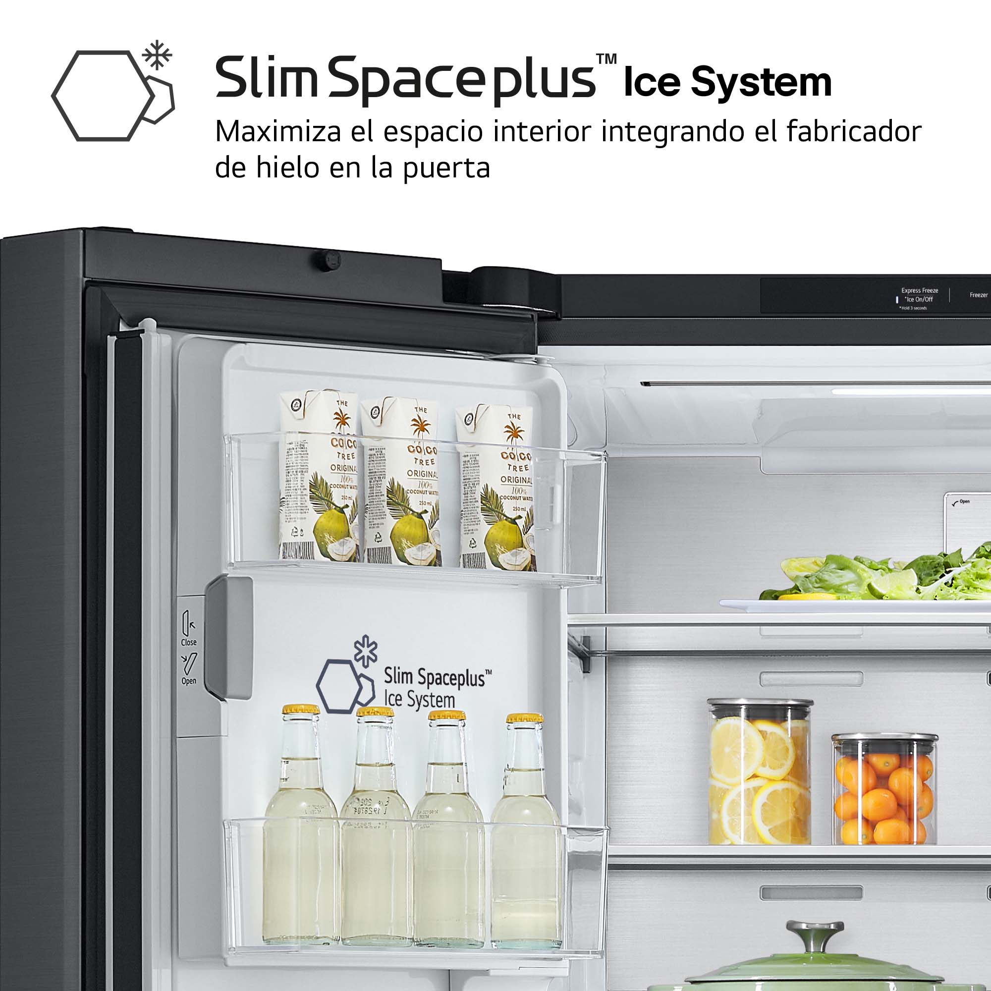Frigorífico americano LG 179,20 cm, 638l, InstaView, negro- GMG961EVKE Acero negro grafito antihuellas-10