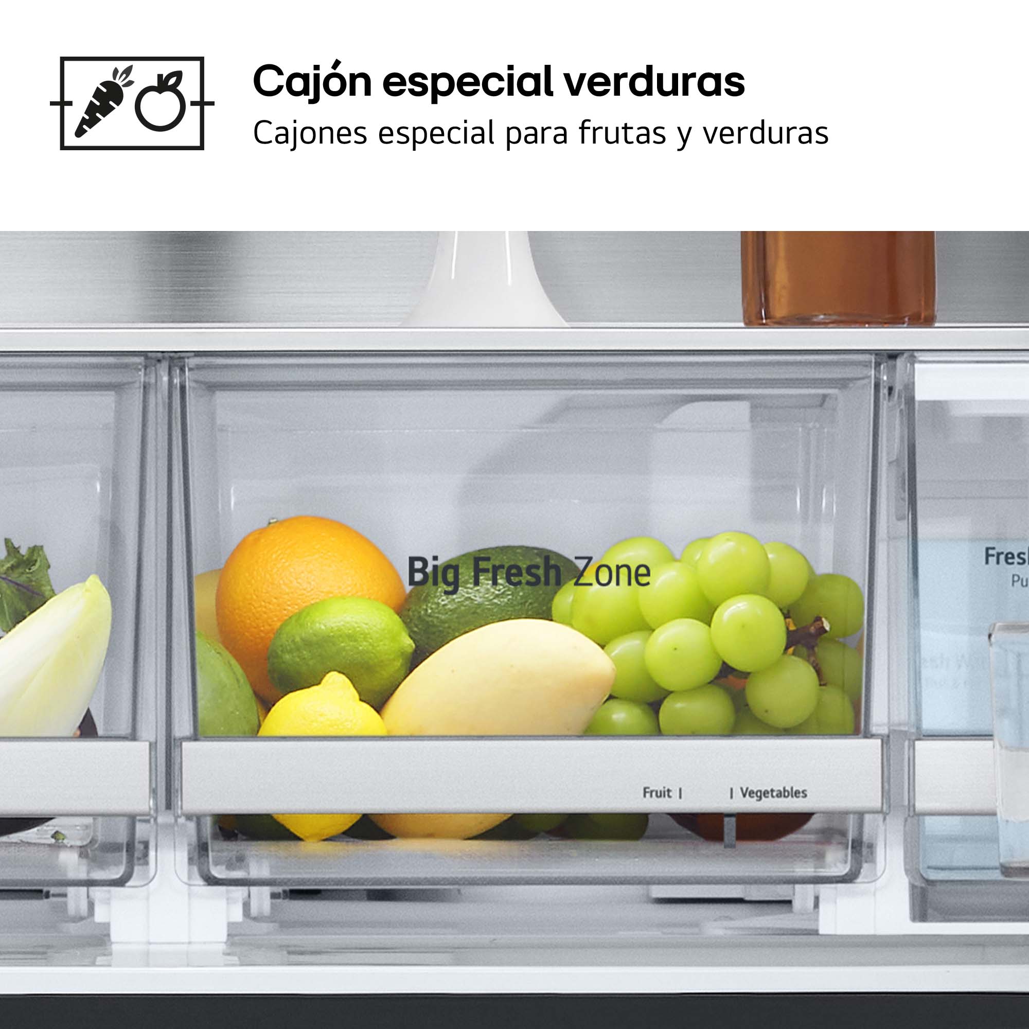 Frigorífico americano LG 179,20 cm, 638l, InstaView, negro- GMG961EVKE Acero negro grafito antihuellas-13