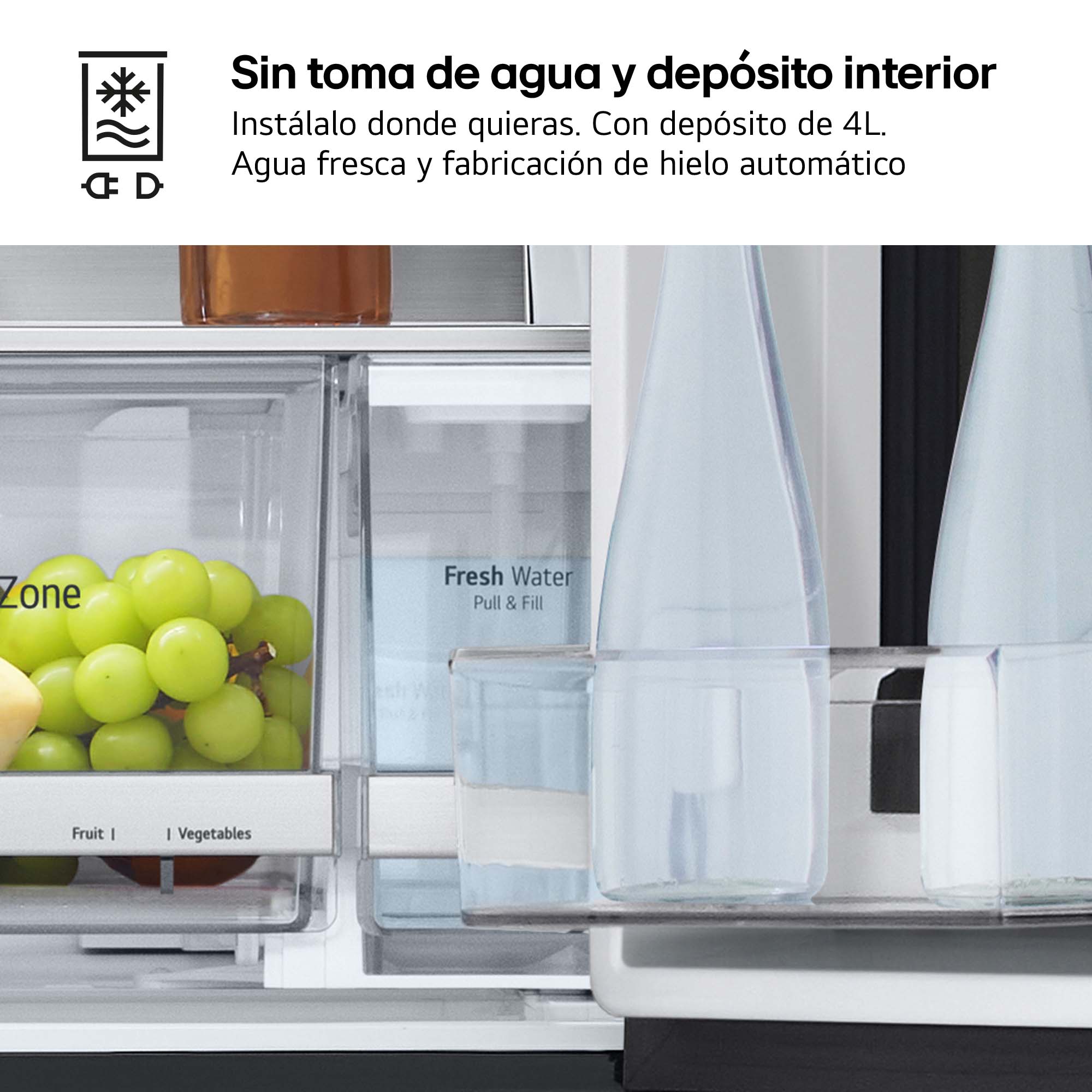 Frigorífico americano LG 179,20 cm, 638l, InstaView, negro- GMG961EVKE Acero negro grafito antihuellas-15