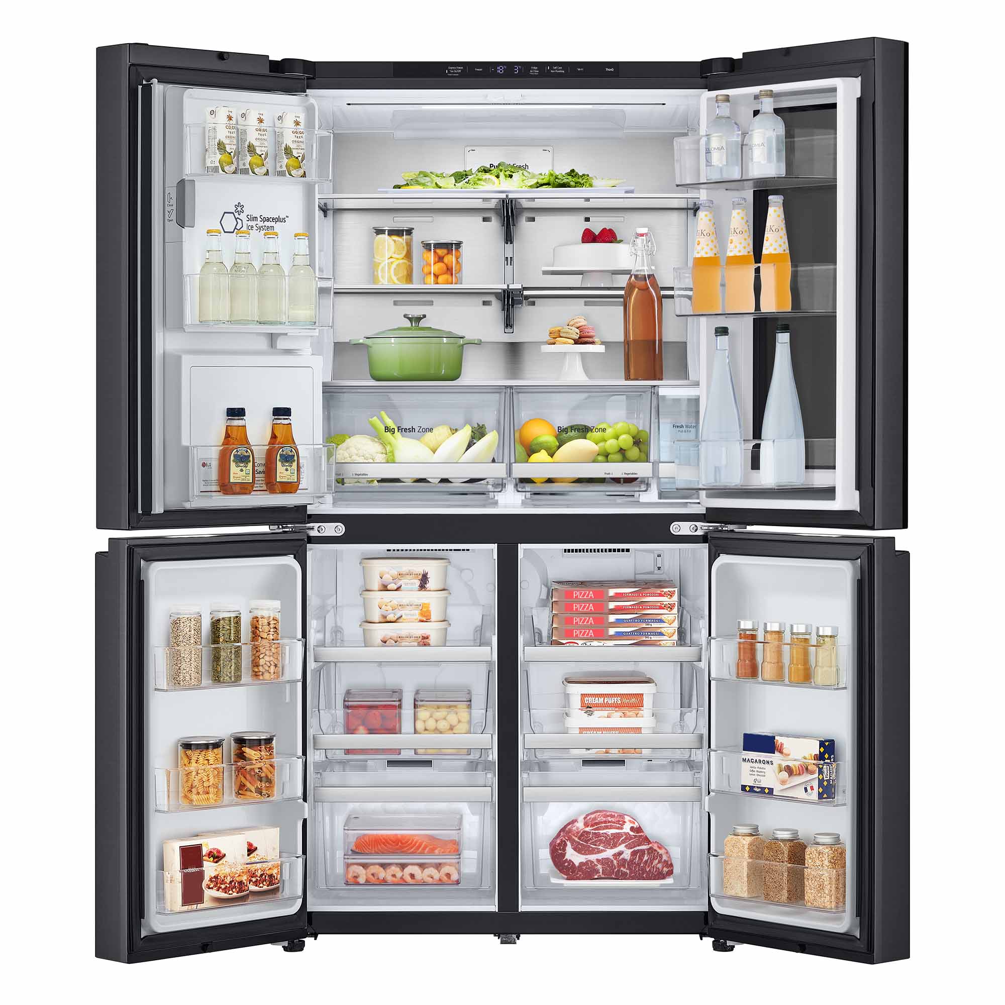 Frigorífico americano LG 179,20 cm, 638l, InstaView, negro- GMG961EVKE Acero negro grafito antihuellas-19