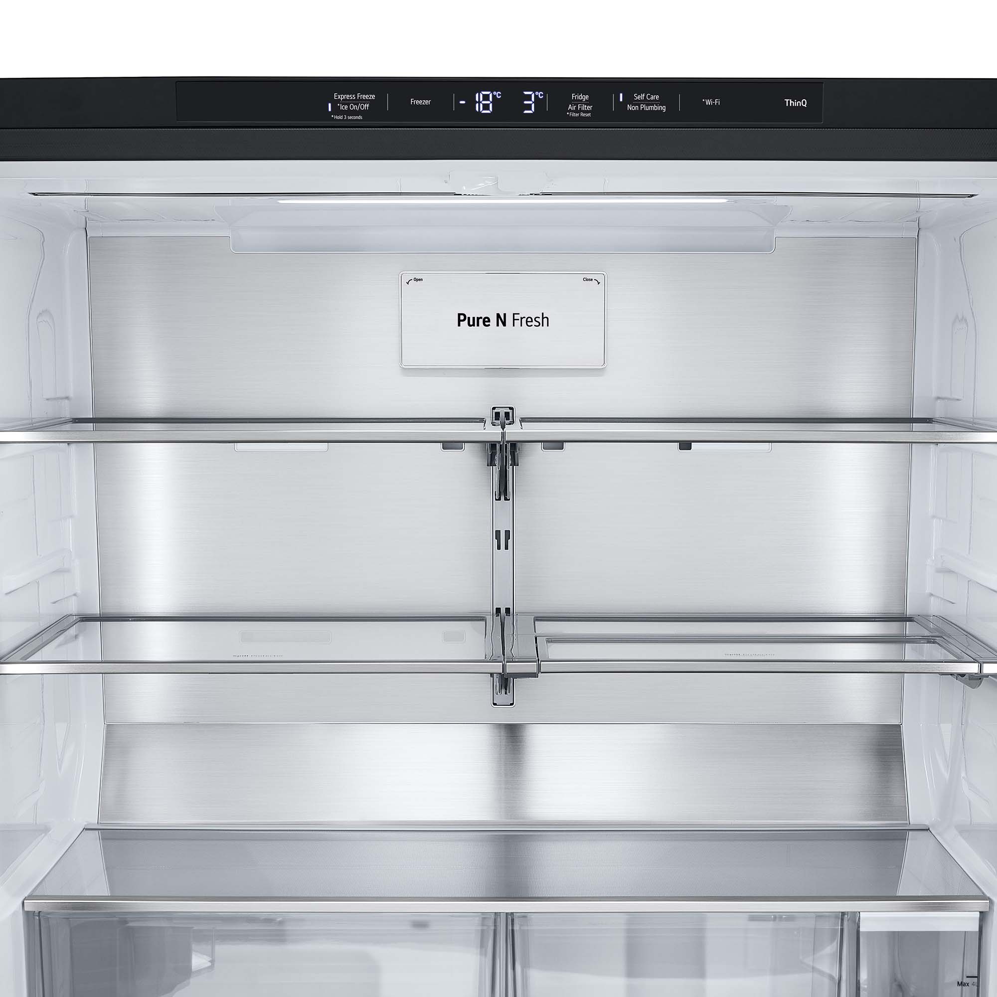 Frigorífico americano LG 179,20 cm, 638l, InstaView, negro- GMG961EVKE Acero negro grafito antihuellas-22