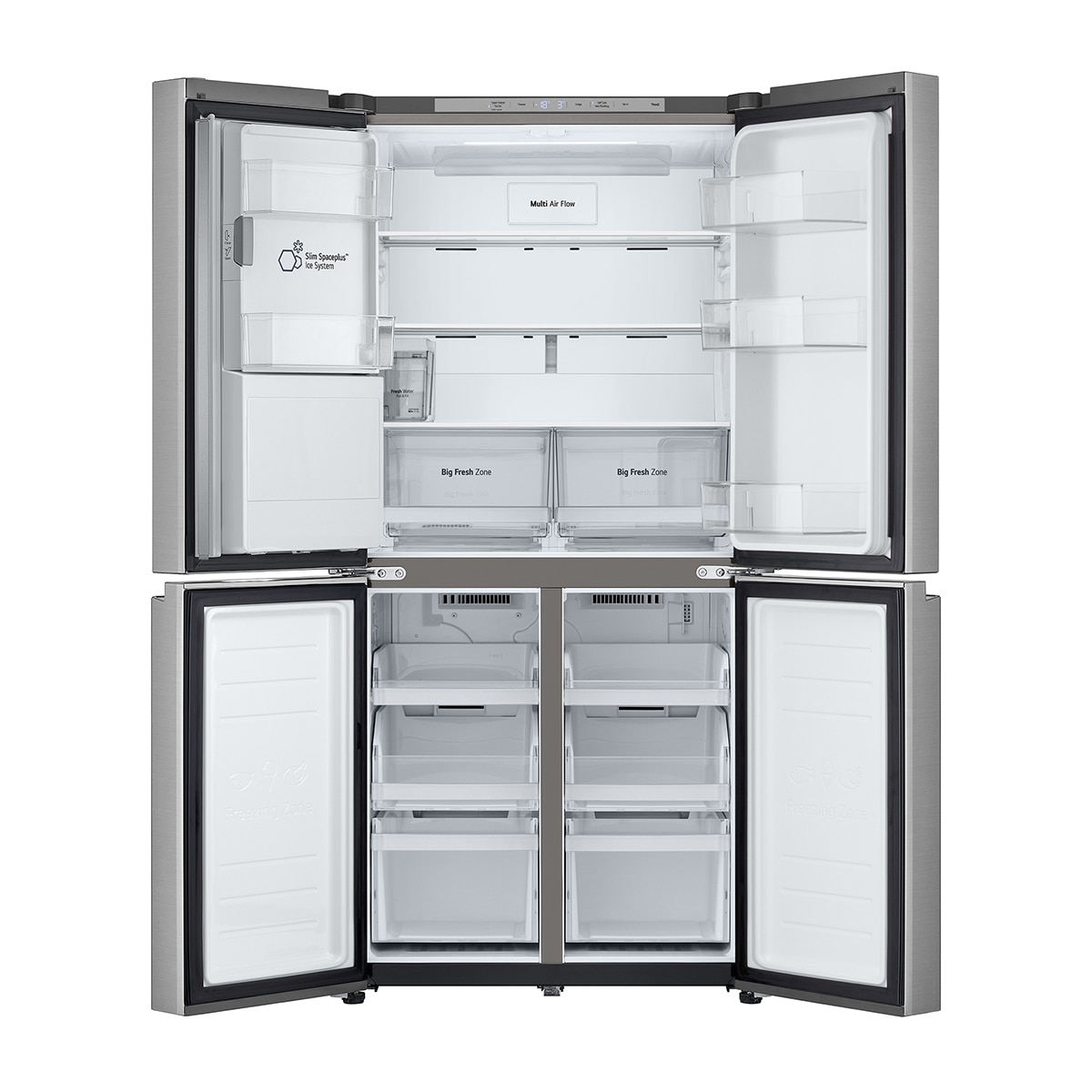Frigorífico americano LG , Total No Frost, Door Cooling+ - GML861PYPE Inox antihuellas-12
