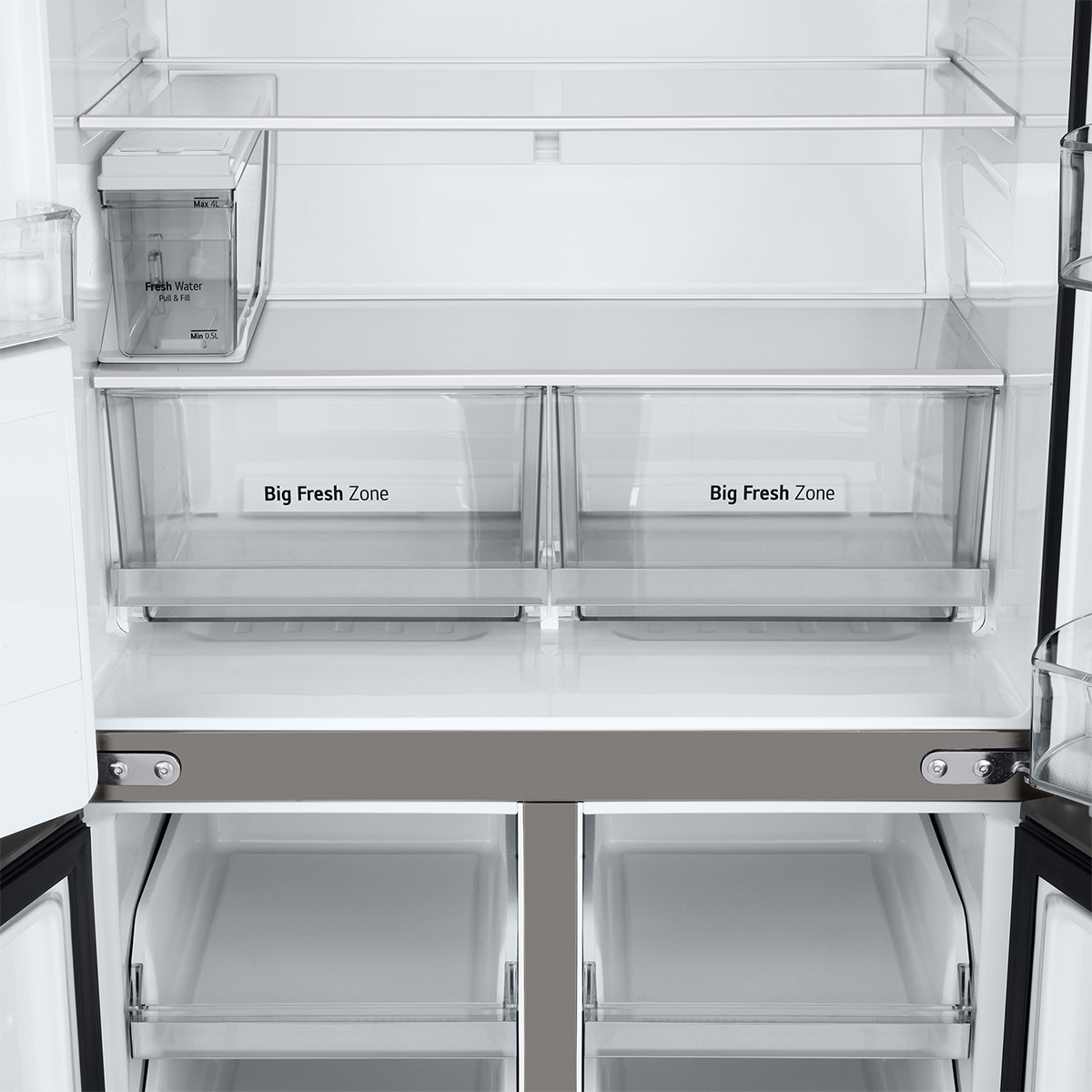 Frigorífico americano LG , Total No Frost, Door Cooling+ - GML861PYPE Inox antihuellas-14