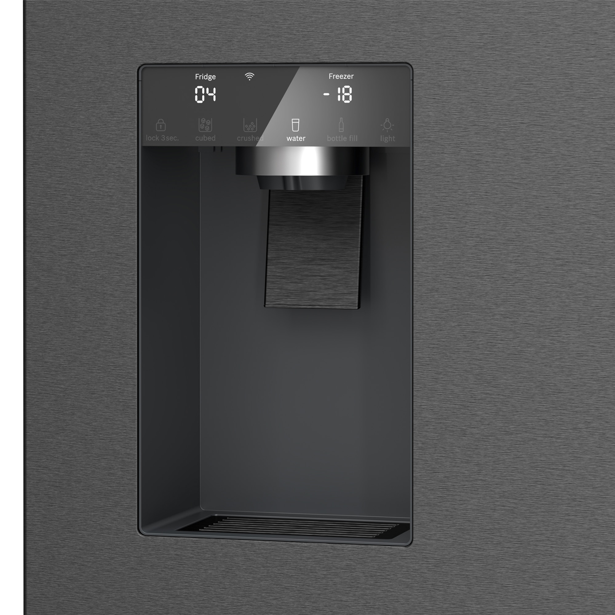 Frigorífico americano Bosch No Frost, VitaFresh XXL - KFI96AXEA Acero negro-8