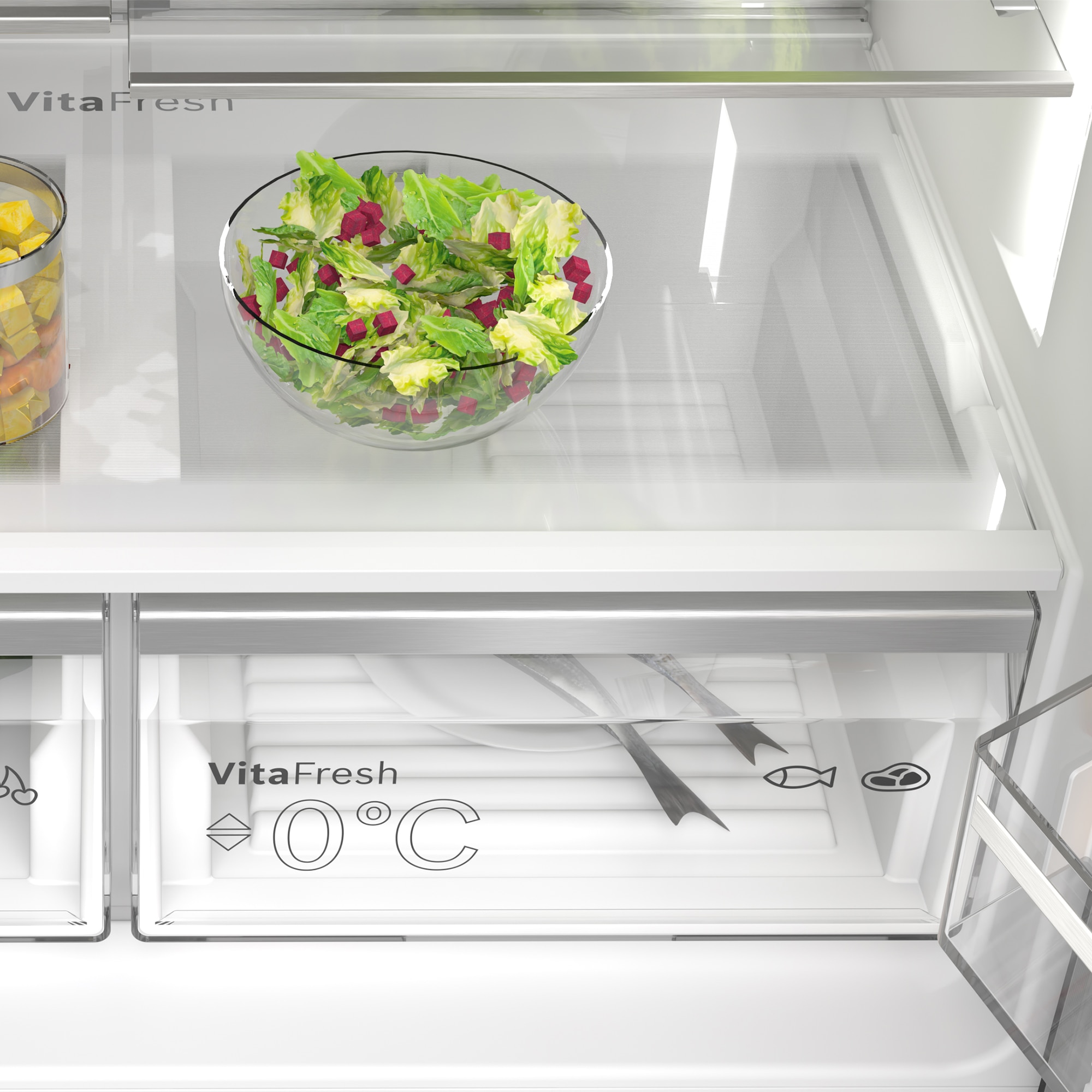 Frigorífico americano Bosch No Frost, VitaFresh XXL - KFI96AXEA Acero negro-10