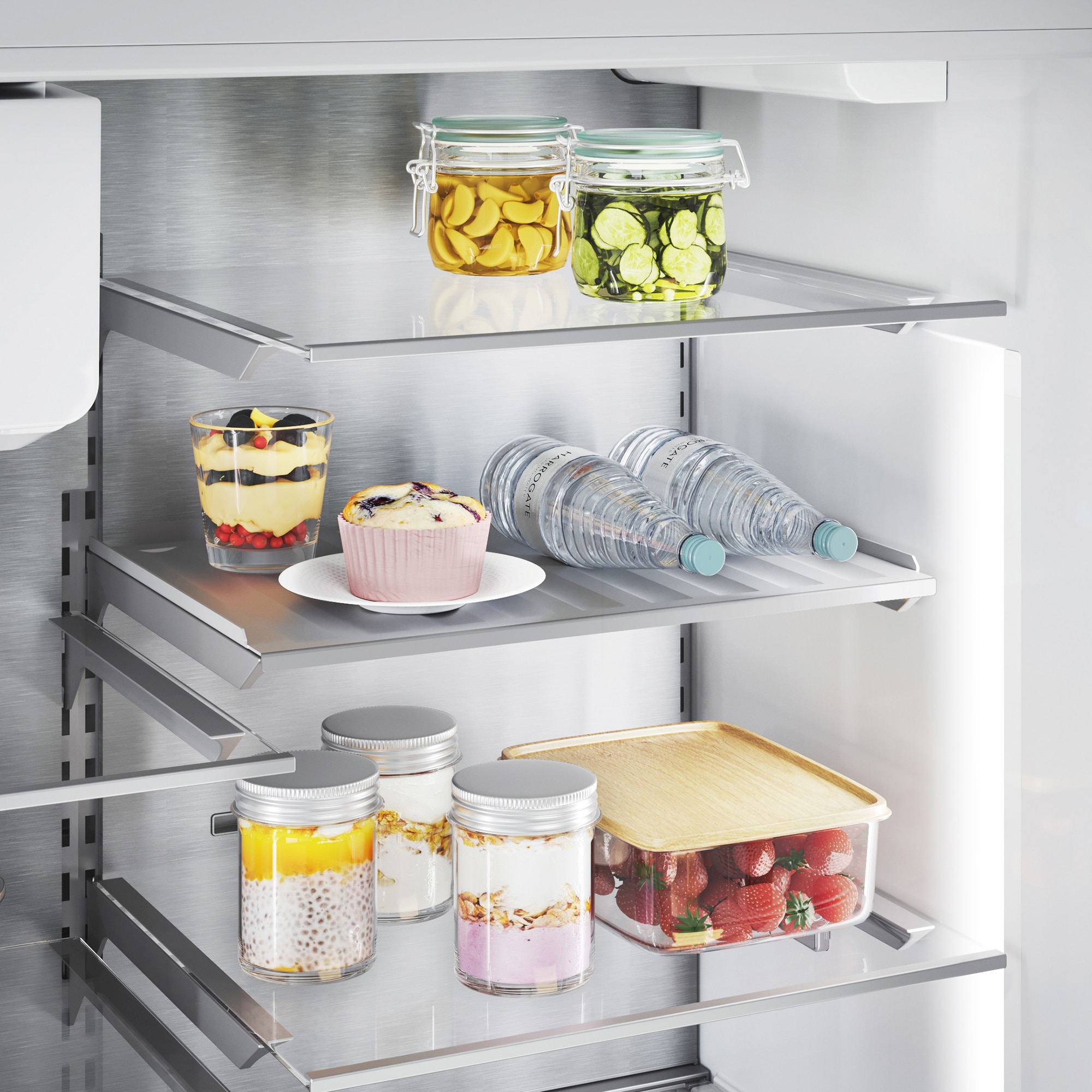 Frigorífico americano Bosch No Frost, VitaFresh XXL - KFI96AXEA Acero negro-11