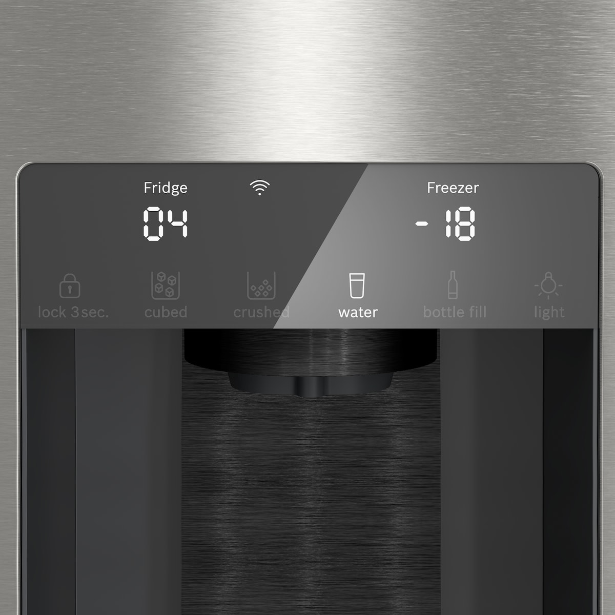 Frigorífico americano Bosch No Frost - 3KME598XI Acero antihuellas-4