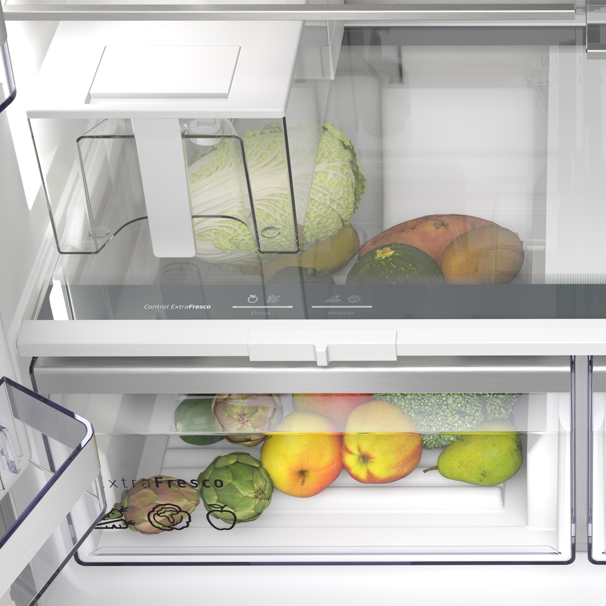 Frigorífico americano Bosch No Frost - 3KME598XI Acero antihuellas-6