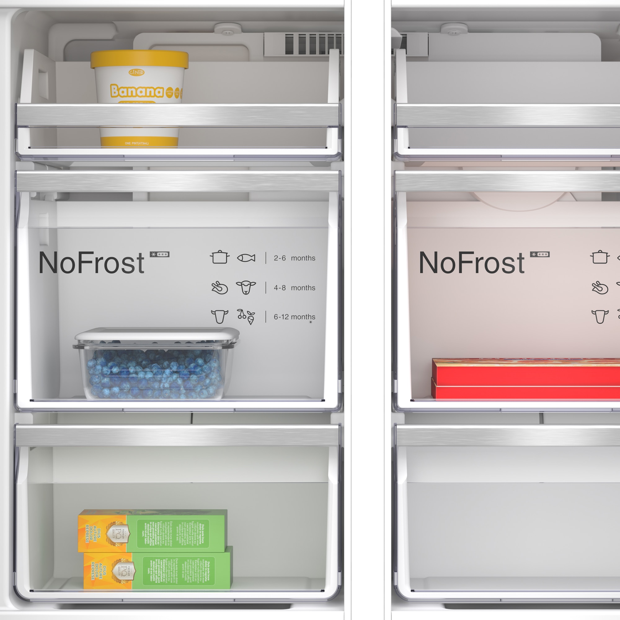 Frigorífico americano Bosch No Frost - 3KME598XI Acero antihuellas-8
