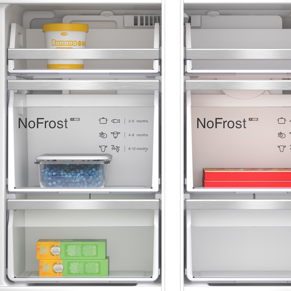 Frigorífico americano Bosch No Frost - 3KME598XI Acero antihuellas-8