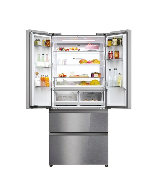 Frigorífico americano Haier Total No Frost MultiDoor FD 83 Series 7 - HFR7819ENGC Cristal inox-3
