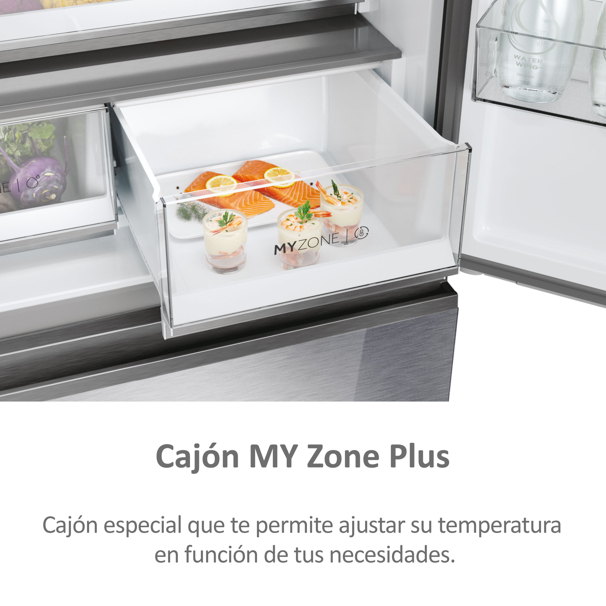 Frigorífico americano Haier Total No Frost MultiDoor FD 83 Series 7 - HFR7819ENGC Cristal inox-11