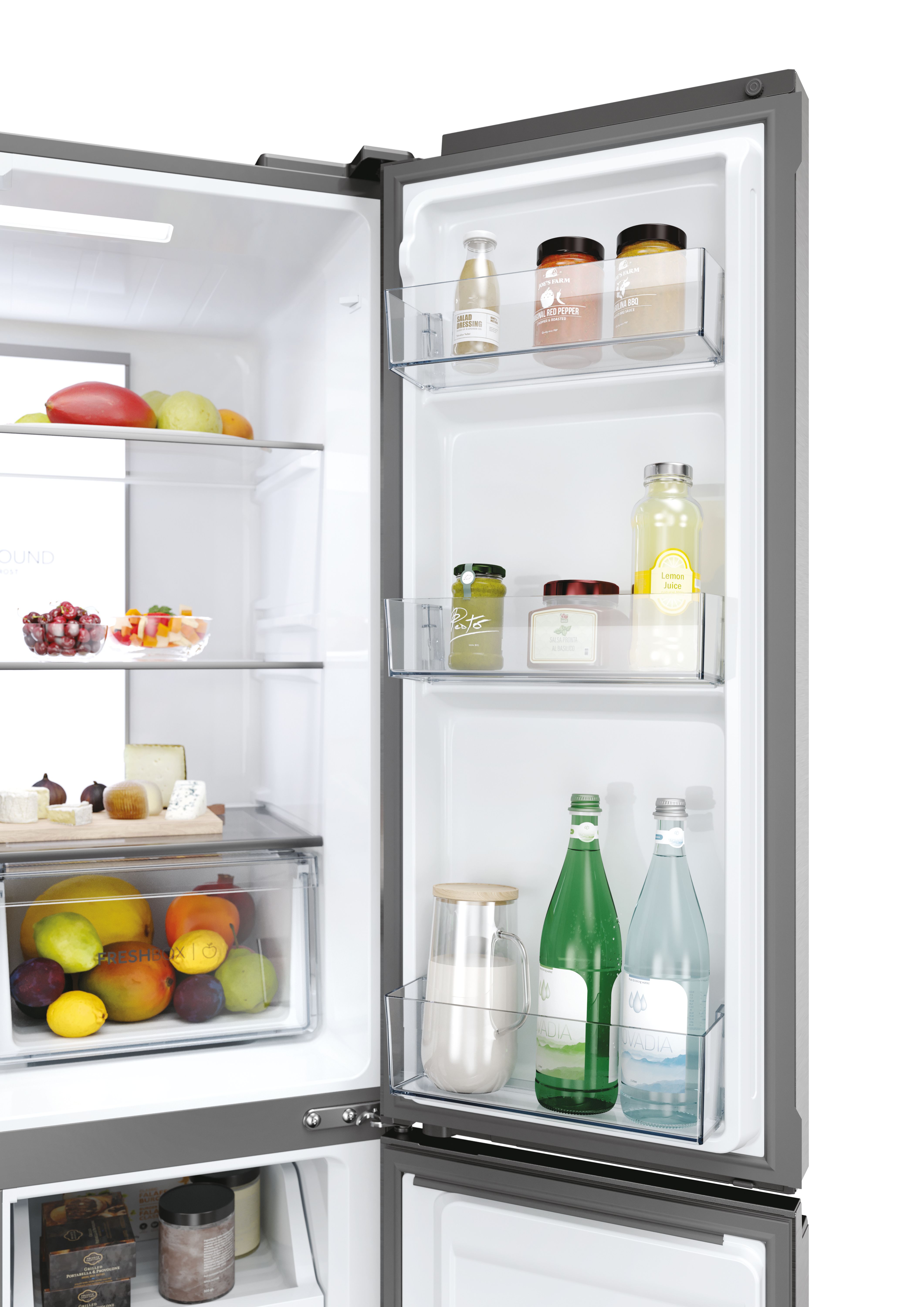 Frigorífico americano Haier Total No Frost MultiDoor Cube 83 Series 7 - HCR7818DNMM Platinum Inox-7