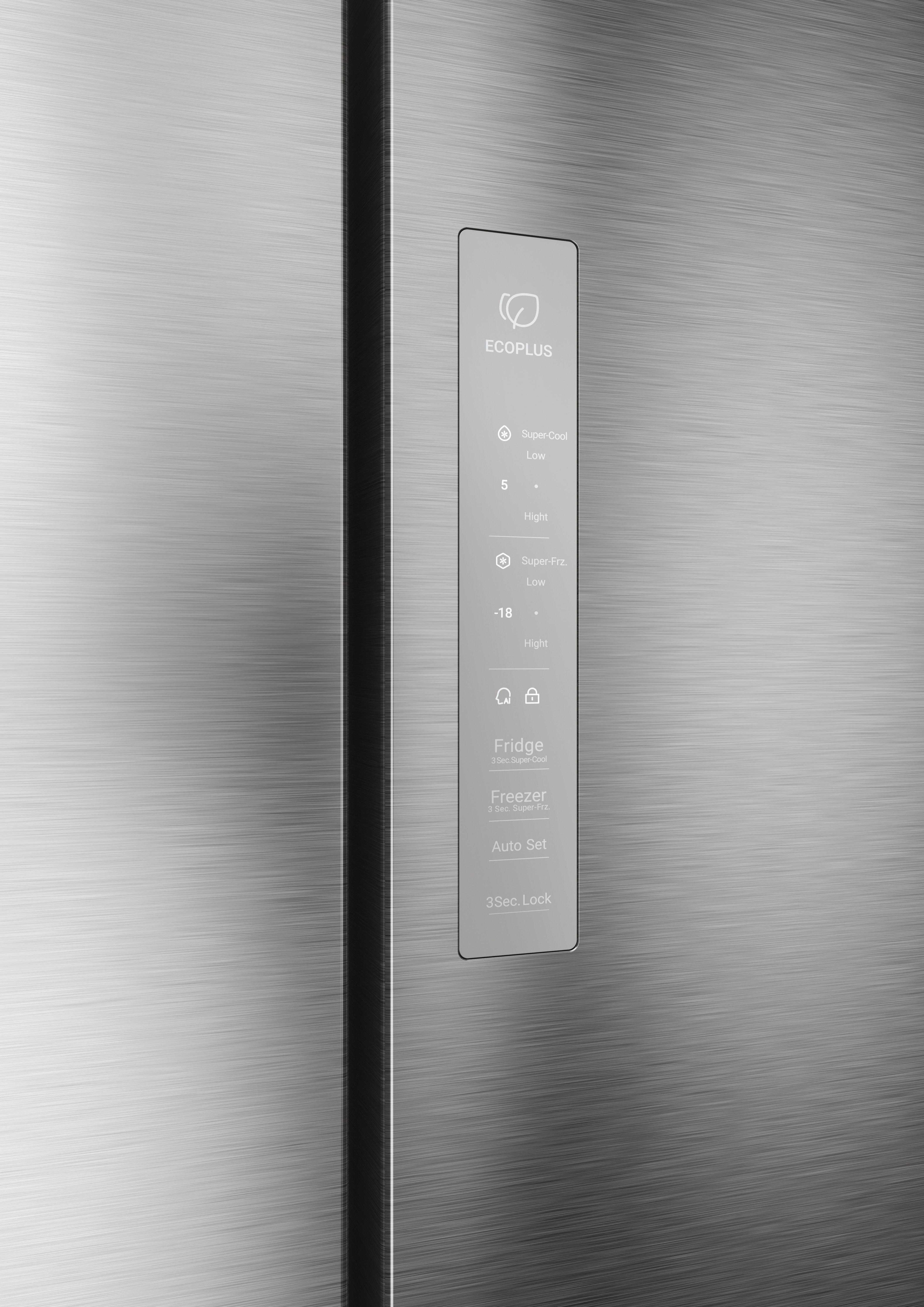 Frigorífico americano Haier Total No Frost MultiDoor Cube 83 Series 7 - HCR7818DNMM Platinum Inox-9