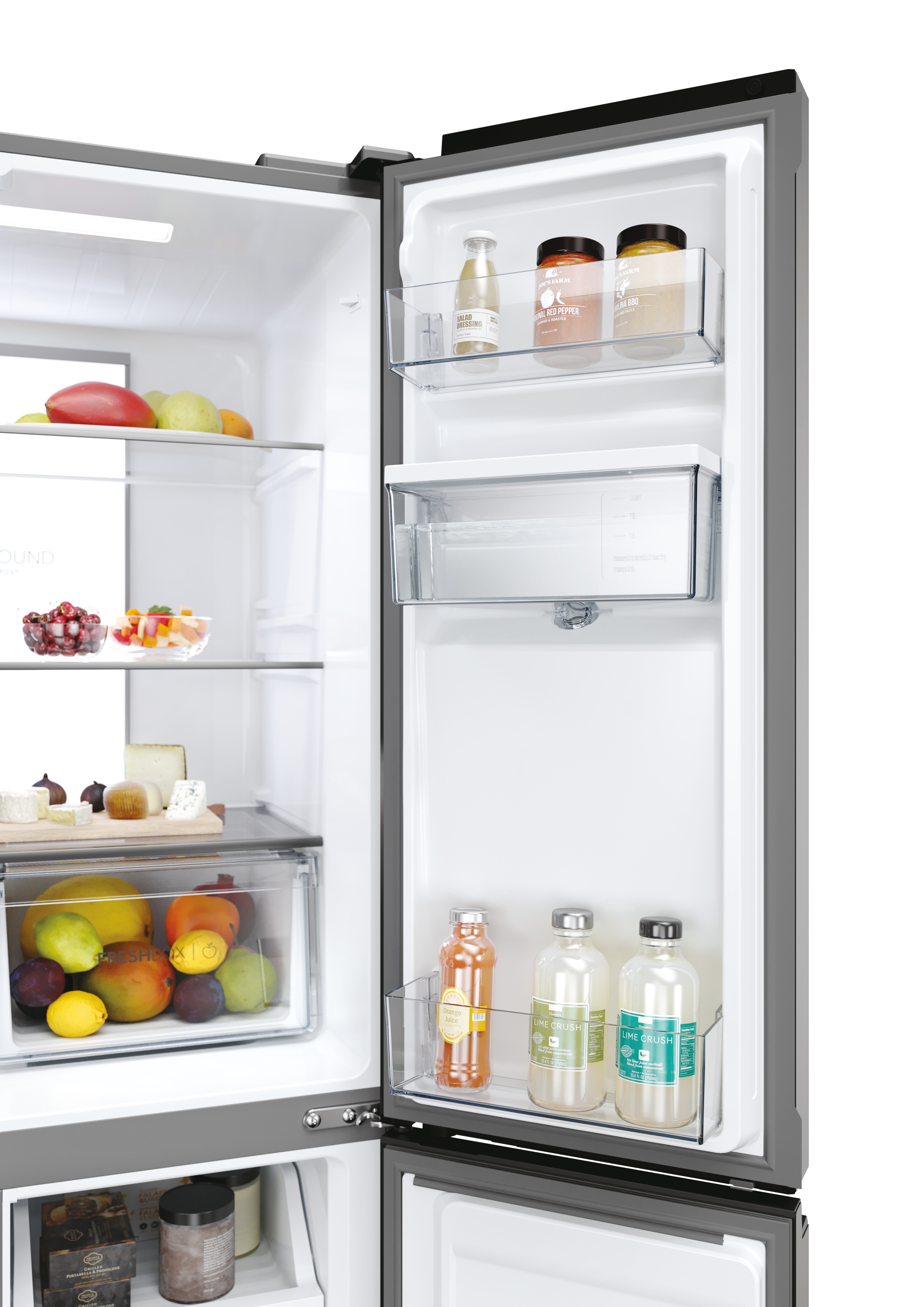 Frigorífico americano Haier con dispensador MultiDoor Cube 83 Series 7 - HCR7818DWPT Negro pizarra-9