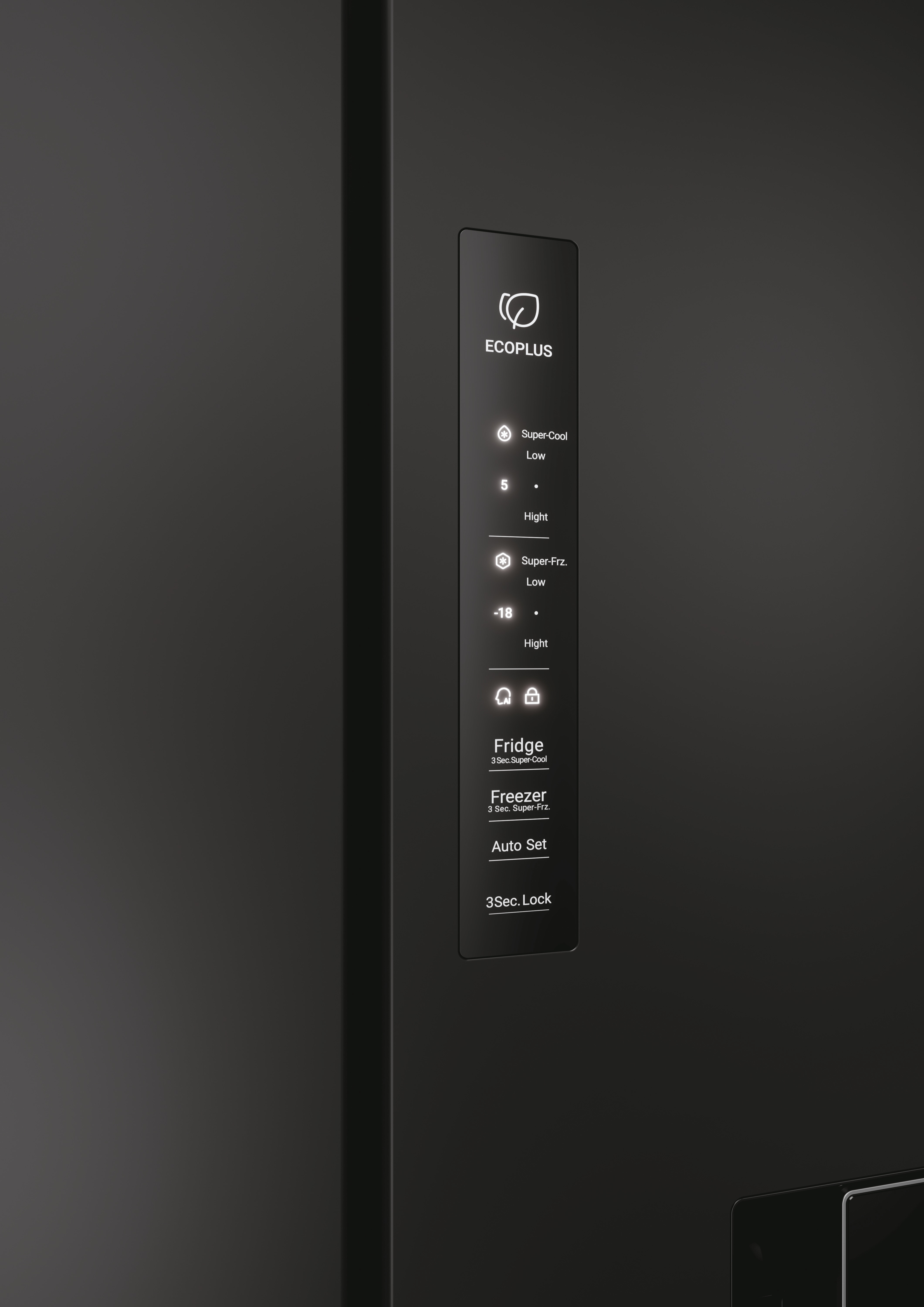 Frigorífico americano Haier con dispensador MultiDoor Cube 83 Series 7 - HCR7818DWPT Negro pizarra-12