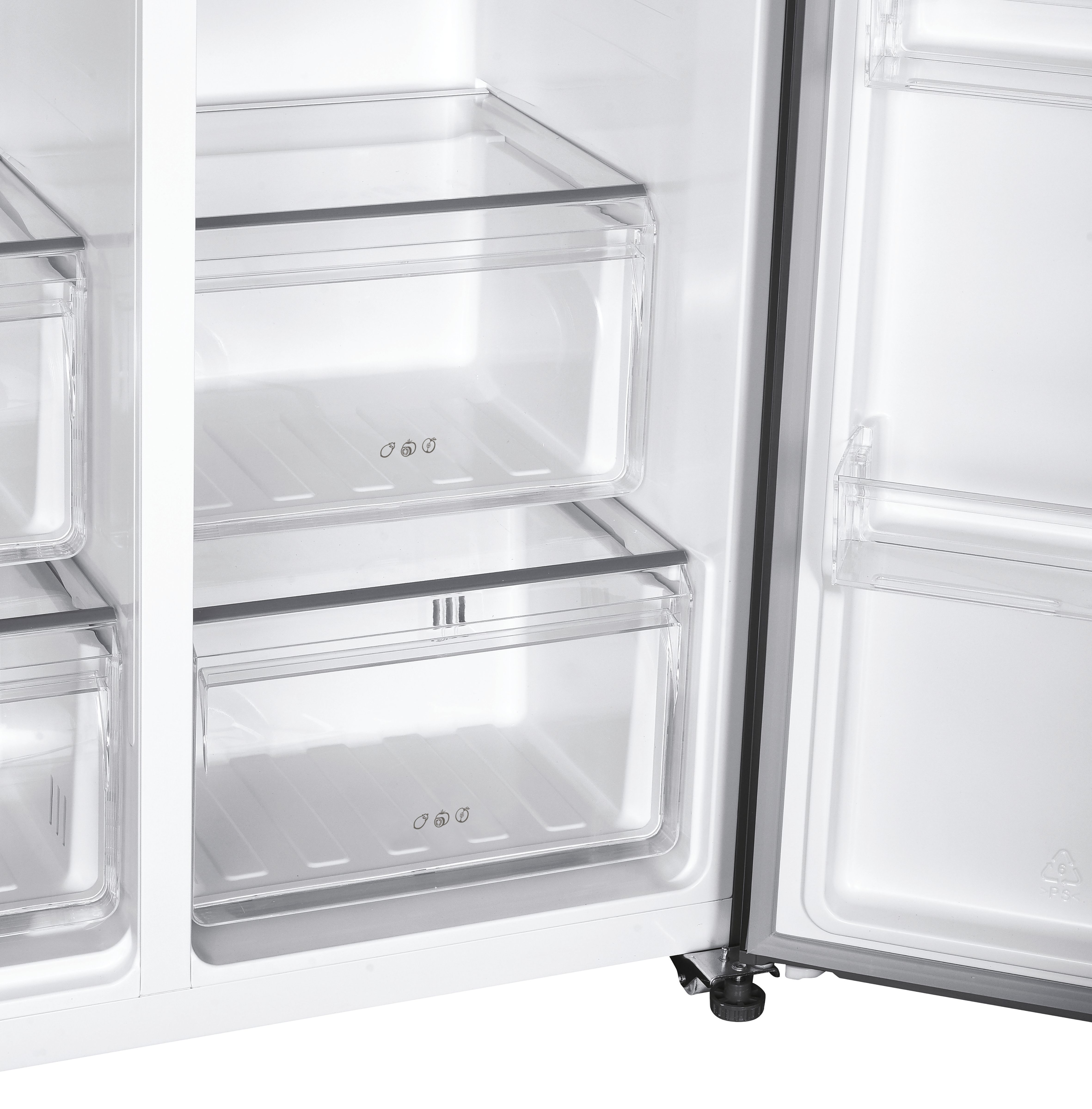 Frigorífico americano Candy, Total No Frost, Dispensador de agua, SBS - CHSBSO-6174XWD Inox-8