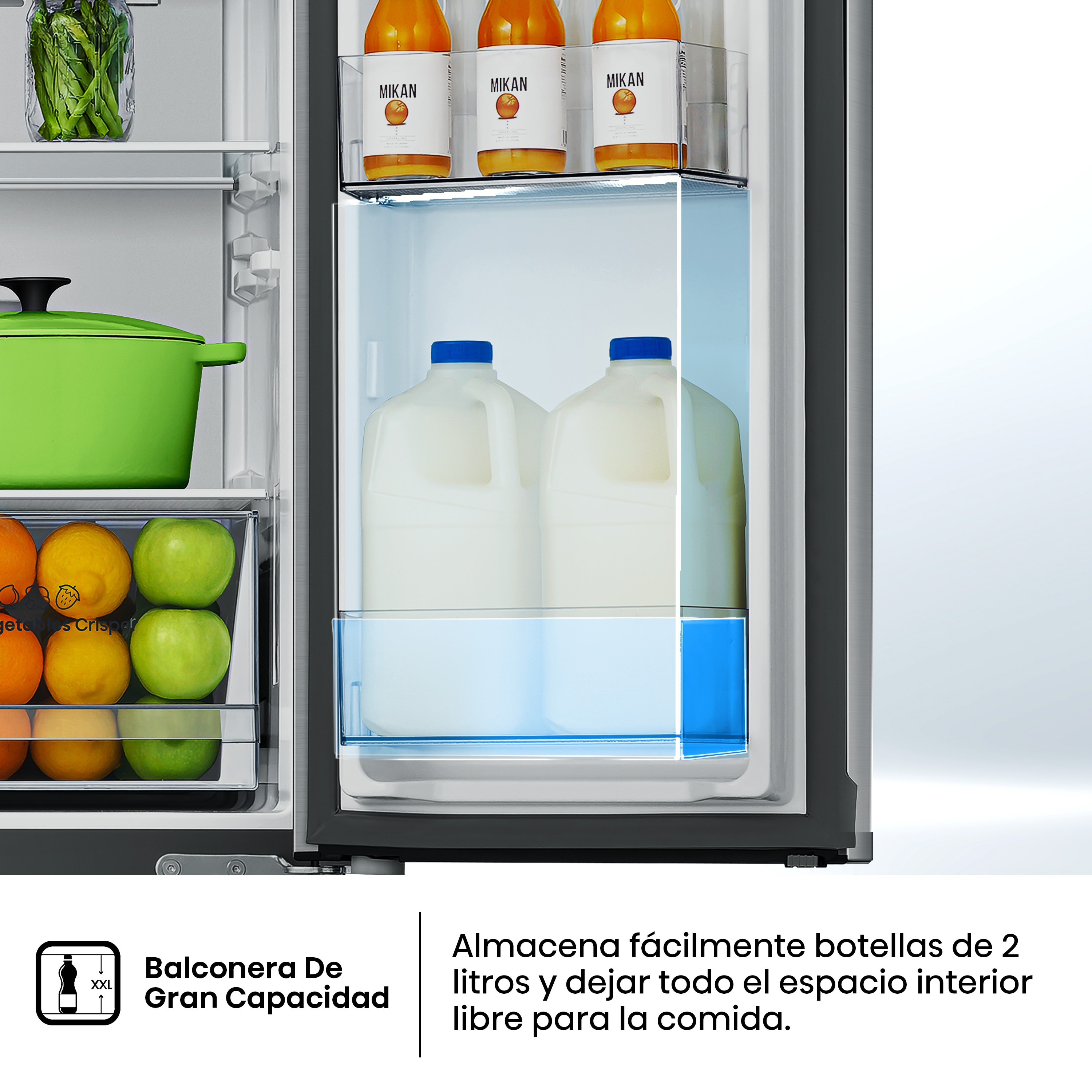 Frigorífico americano Hisense Total No Frost, Cross Door - RQ5P470SYID Inox-16