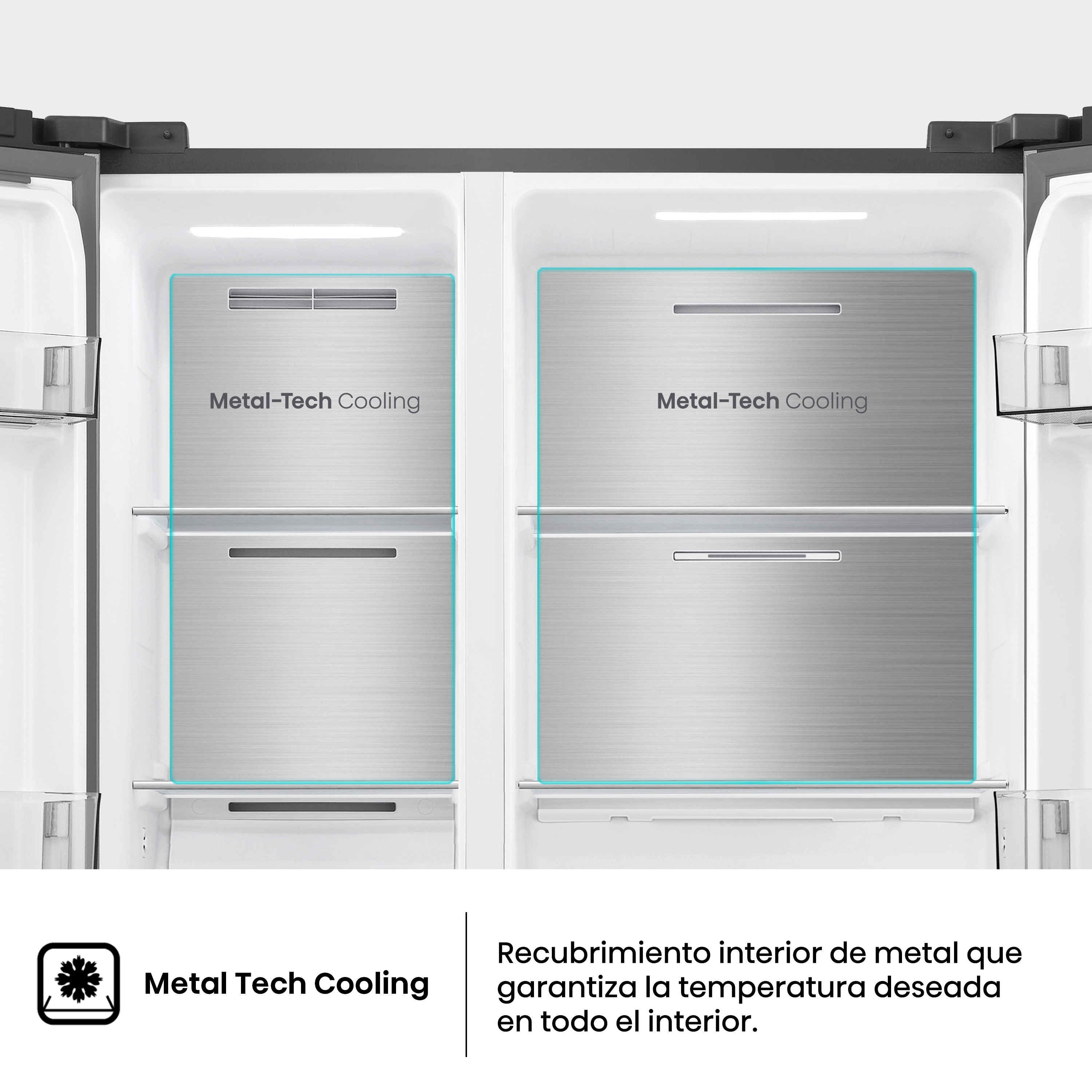 Frigorífico americano Hisense Total No Frost, serie Kitche FIT - RS3P538NAIE Inox-10