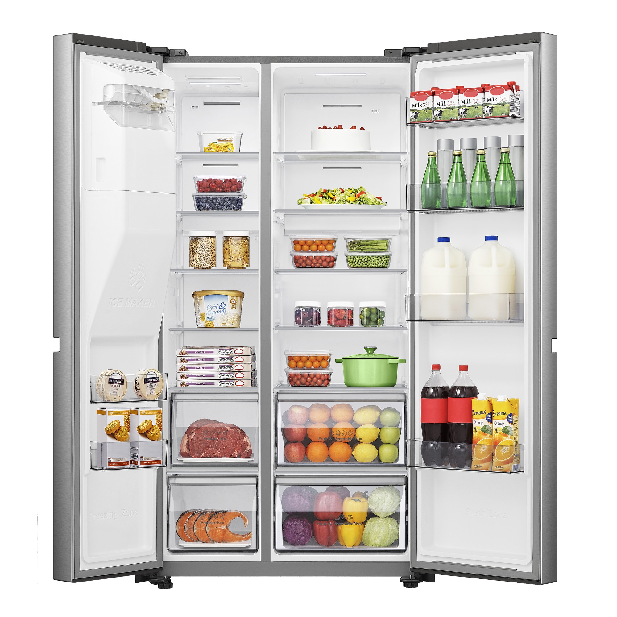 Frigorífico americano Hisense Total No Frost, WIFI - RS818N4IIE1, Inox-7