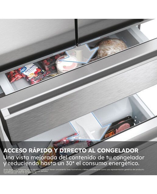 Frigorífico americano Haier Total No Frost FD 70 Series 5 - HFR5720EWMG Inox-10