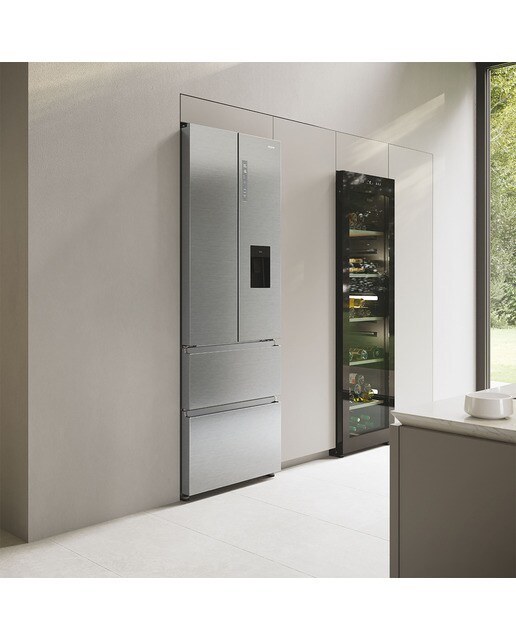 Frigorífico americano Haier Total No Frost FD 70 Series 5 - HFR5720EWMG Inox-11