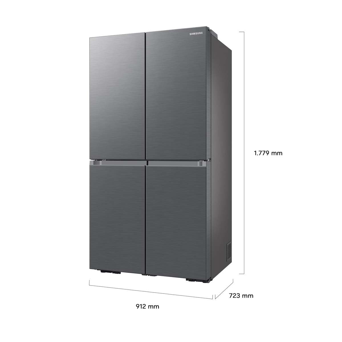 Frigorífico AmericanoSamsung con IA, French Door All Around Cooling - RF59C70TES9/ES Inox-3