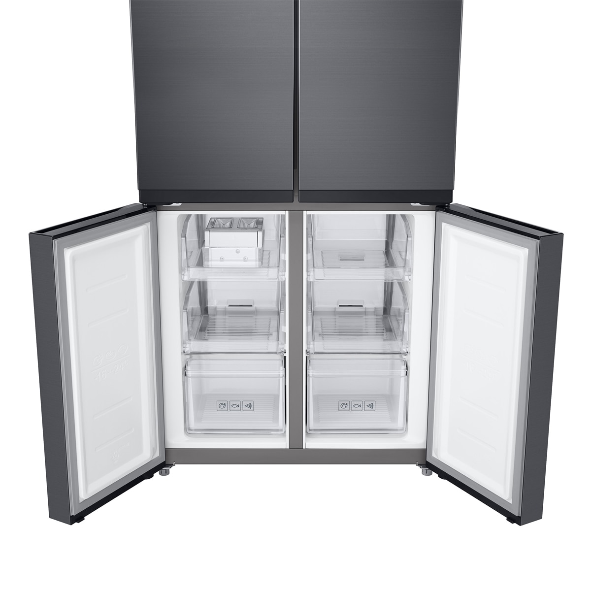 Frigorífico Americano Samsung French Door con IA 180 cm Twin Cooling Plus 488L RF48A400EB4/EF Grafito-11