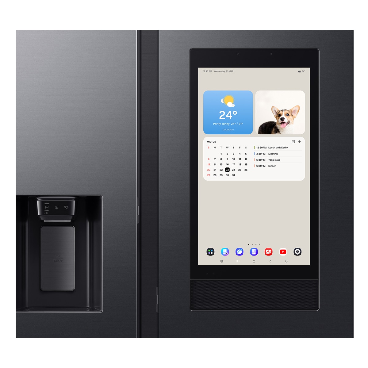 Frigorífico Americano Samsung Family Hub Bespoke AI 178cm Balda Botellero 614L Clase E Grafito RS90F66BEFEF Grafito-12