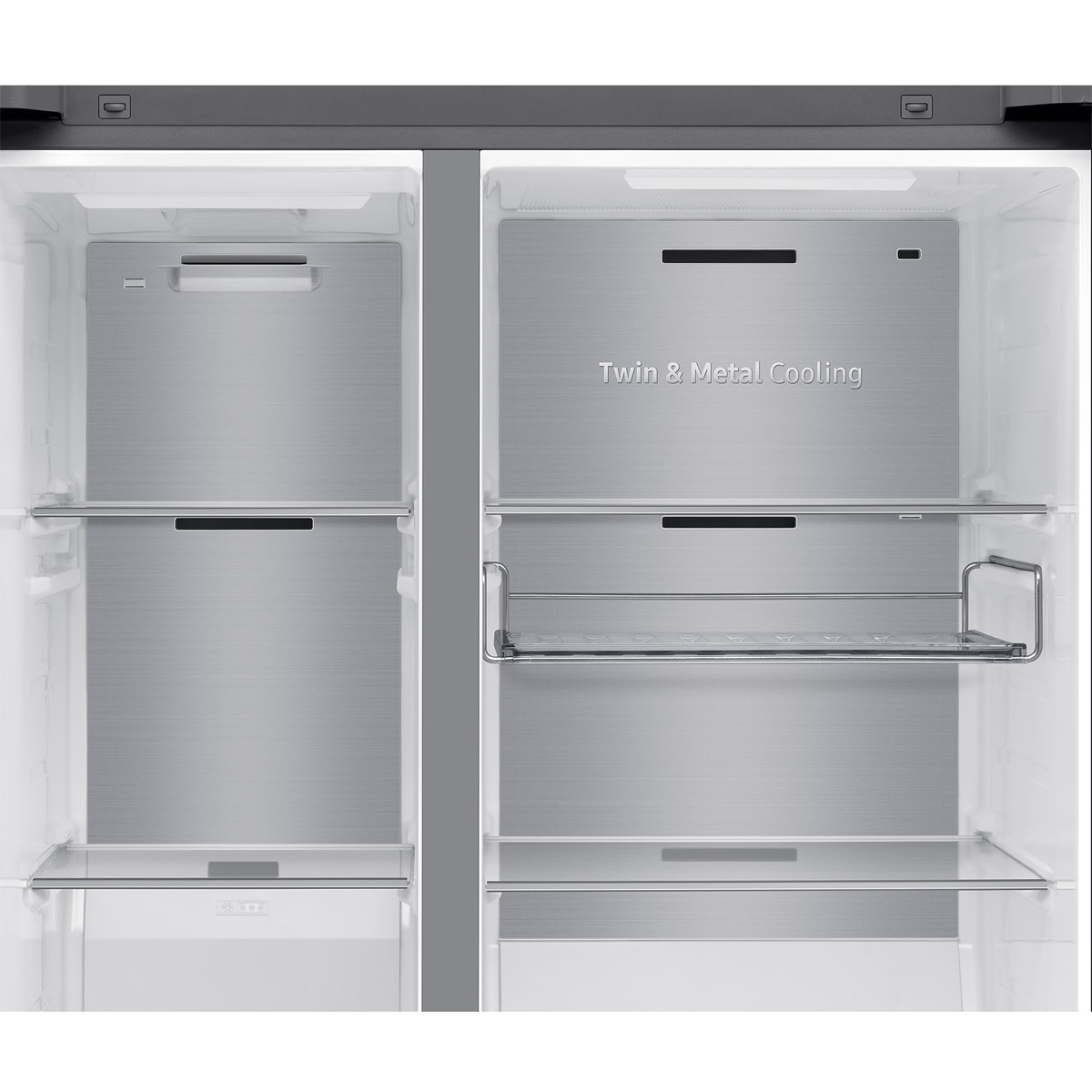 Frigorífico Americano Samsung Family Hub Bespoke AI 178cm Balda Botellero 614L Clase E Grafito RS90F66BEFEF Grafito-14