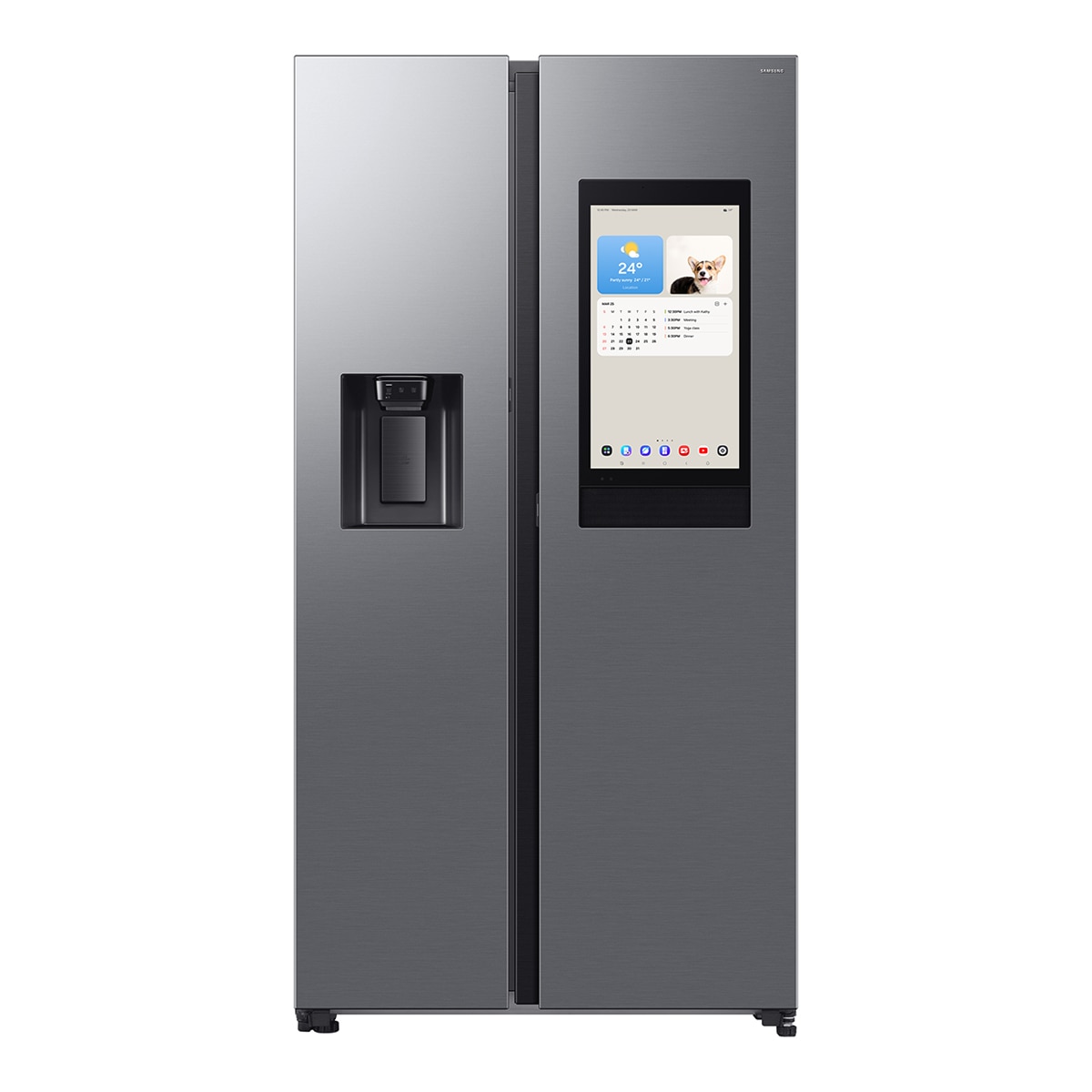Imagen 0 de Frigorífico Americano Samsung Family Hub Bespoke AI 178cm Balda Botellero 614L Clase E Inox RS90F66BETEF