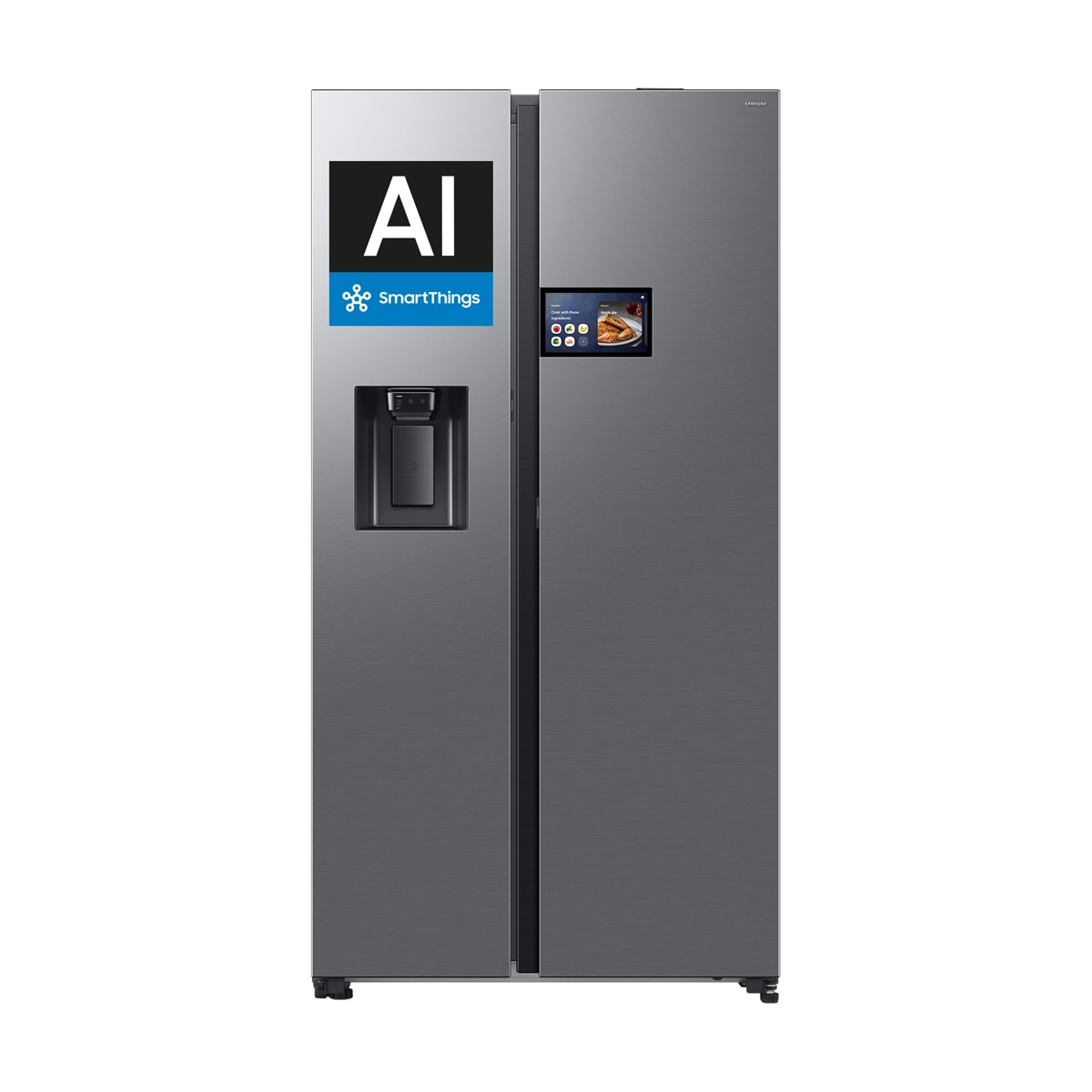 Frigorífico Americano Samsung Bespoke AI 178cm Balda Botellero 621L Clase E Inox RS90F64EETEF Inox-4