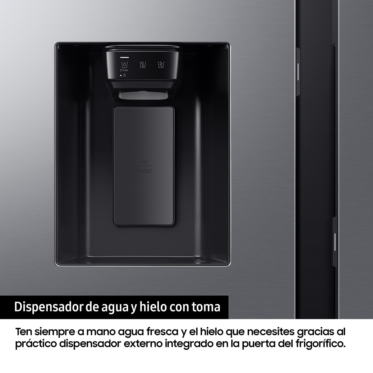 Frigorífico Americano Samsung Bespoke AI 178cm All Around Cooling 640L Clase D Inox RS80F64KDTEF Inox-8