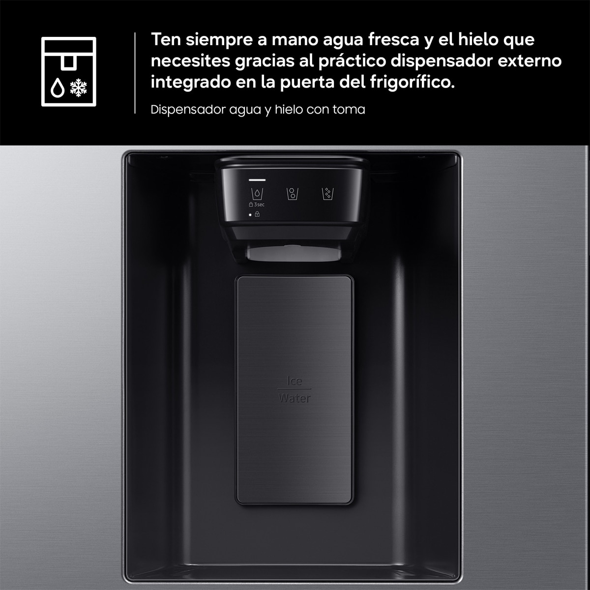 Frigorífico Americano Samsung Bespoke AI 178cm All Around Cooling 640L Clase E Inox RS70F64KETEF Inox-9