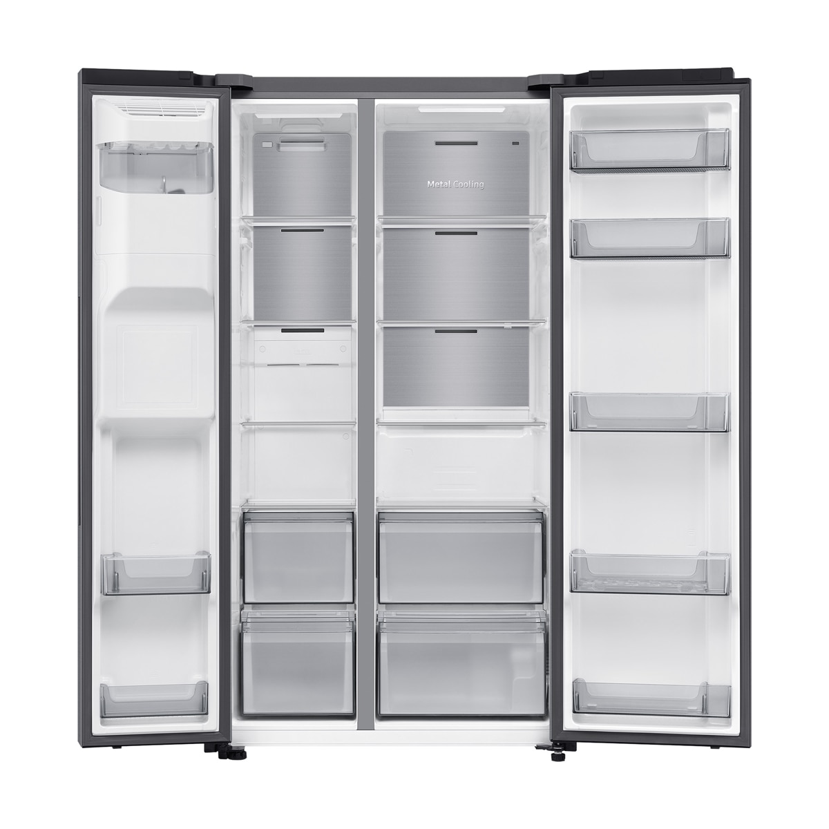 Frigorífico Americano Samsung Bespoke AI 178cm All Around Cooling 640L Clase E Inox RS70F64KETEF Inox-16