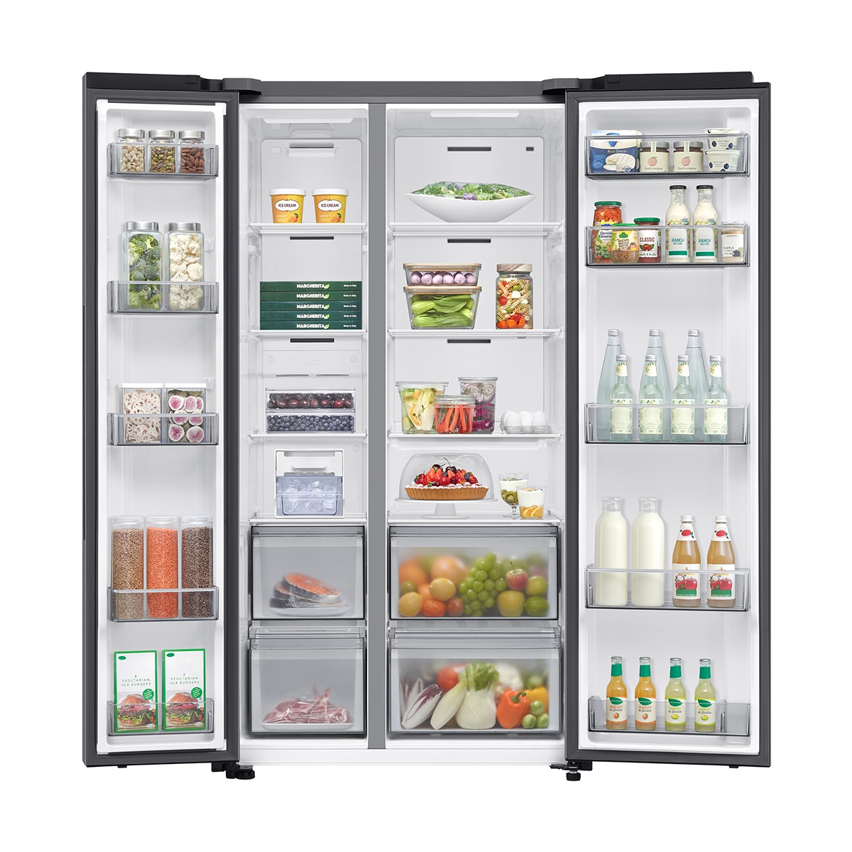 Frigorífico Americano Samsung Bespoke AI 178cm All Around Cooling 659L Clase E Inox - RS70F65QETEF Inox-4