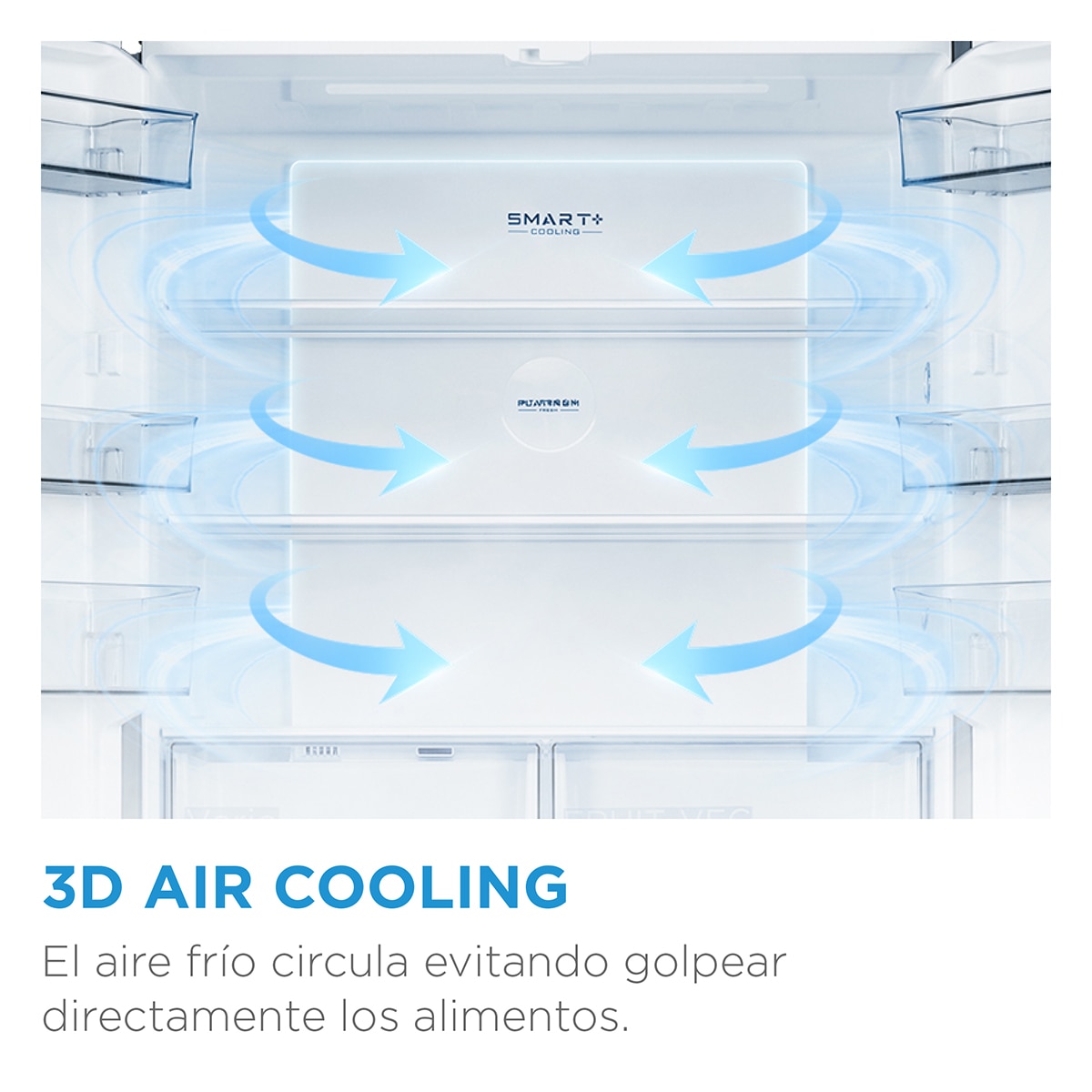 Frigorífico americano Midea Total No Frost - MDRS791MIE46 Inox Brillante-10