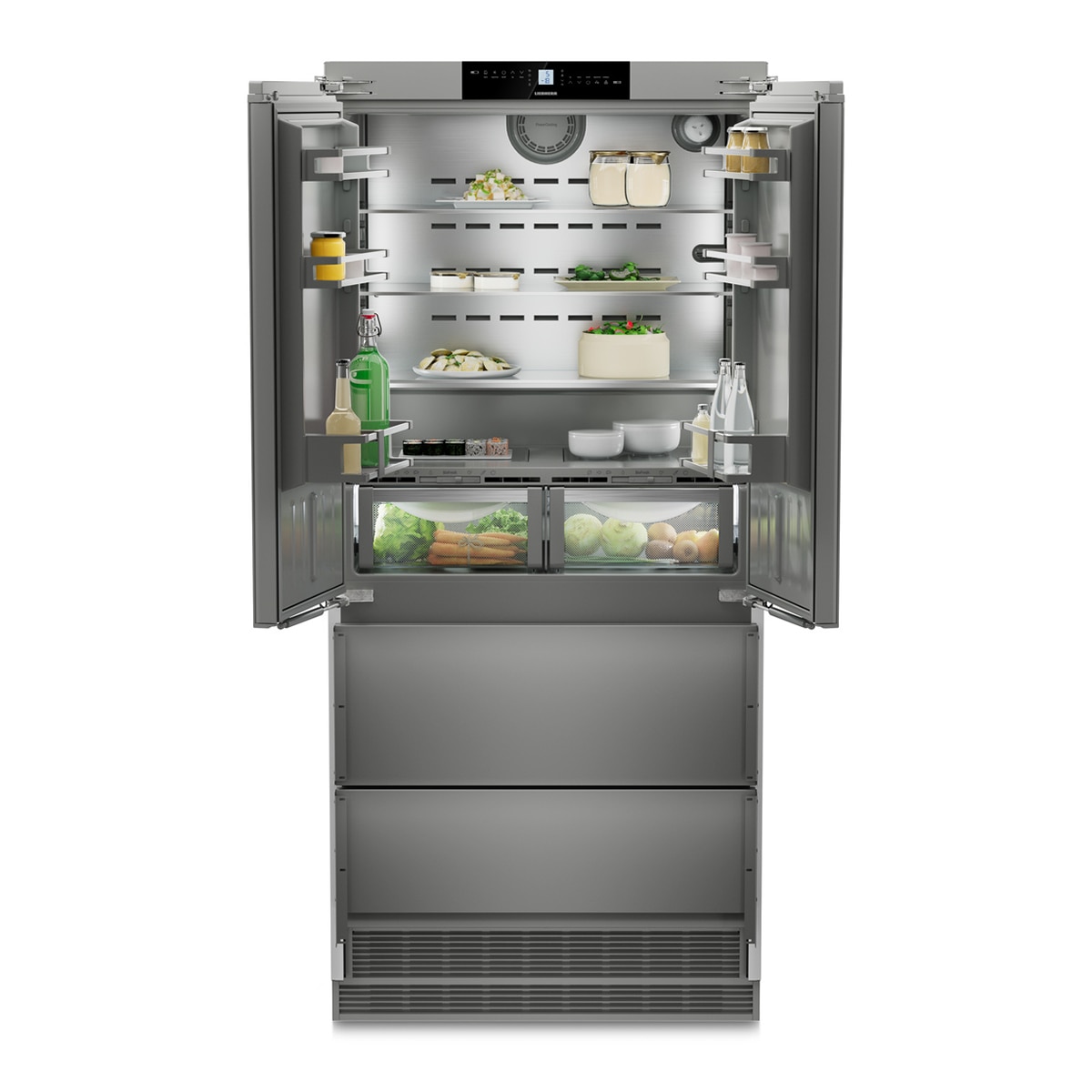 Frigorífico combi integrable Liebherr, No Frost, Dual Cooling - ECBNe 8872 - Blanco Blanco-4