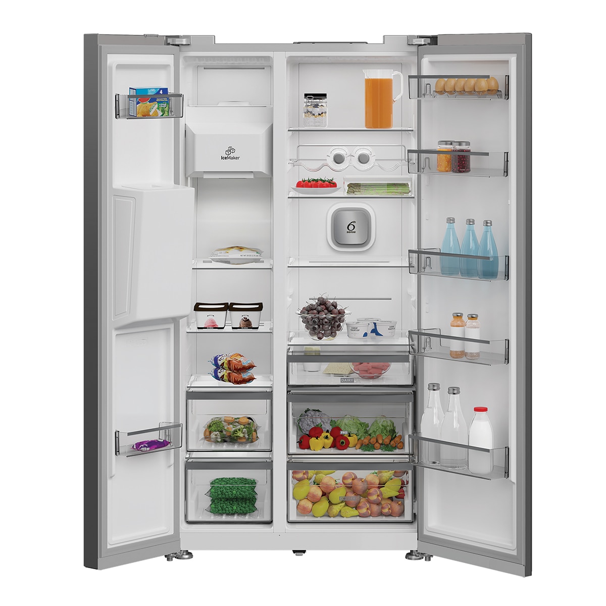 Frigorífico americano Whirlpool Dual No Frost, Dispensador - WHG2 6574W X5E 3