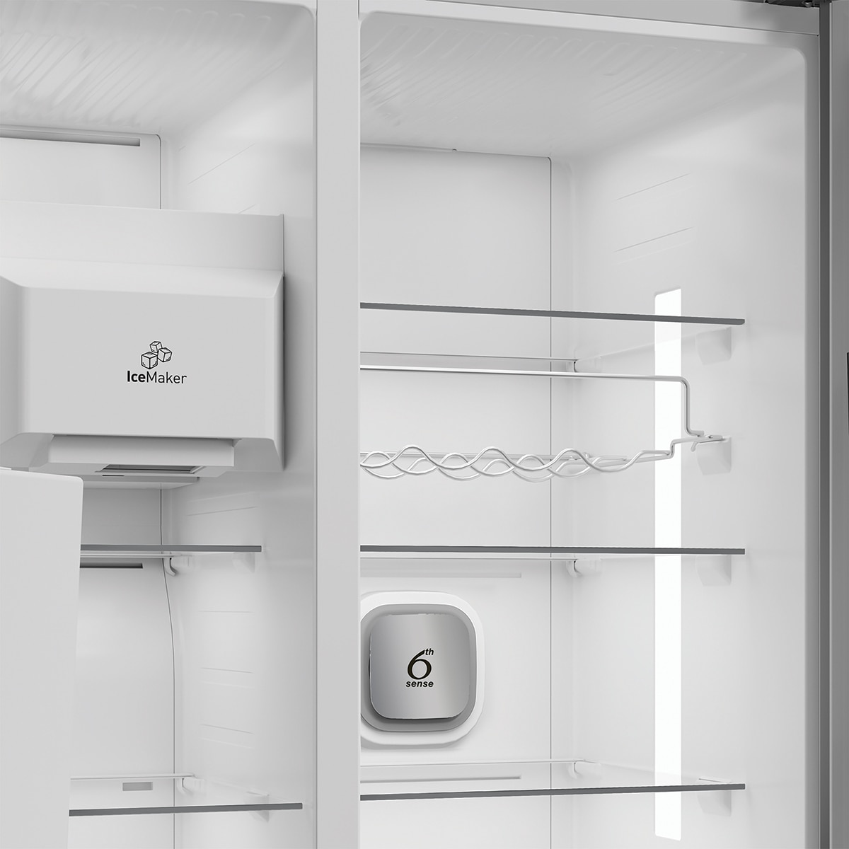Frigorífico americano Whirlpool Dual No Frost, Dispensador - WHG2 6574W X5E 5