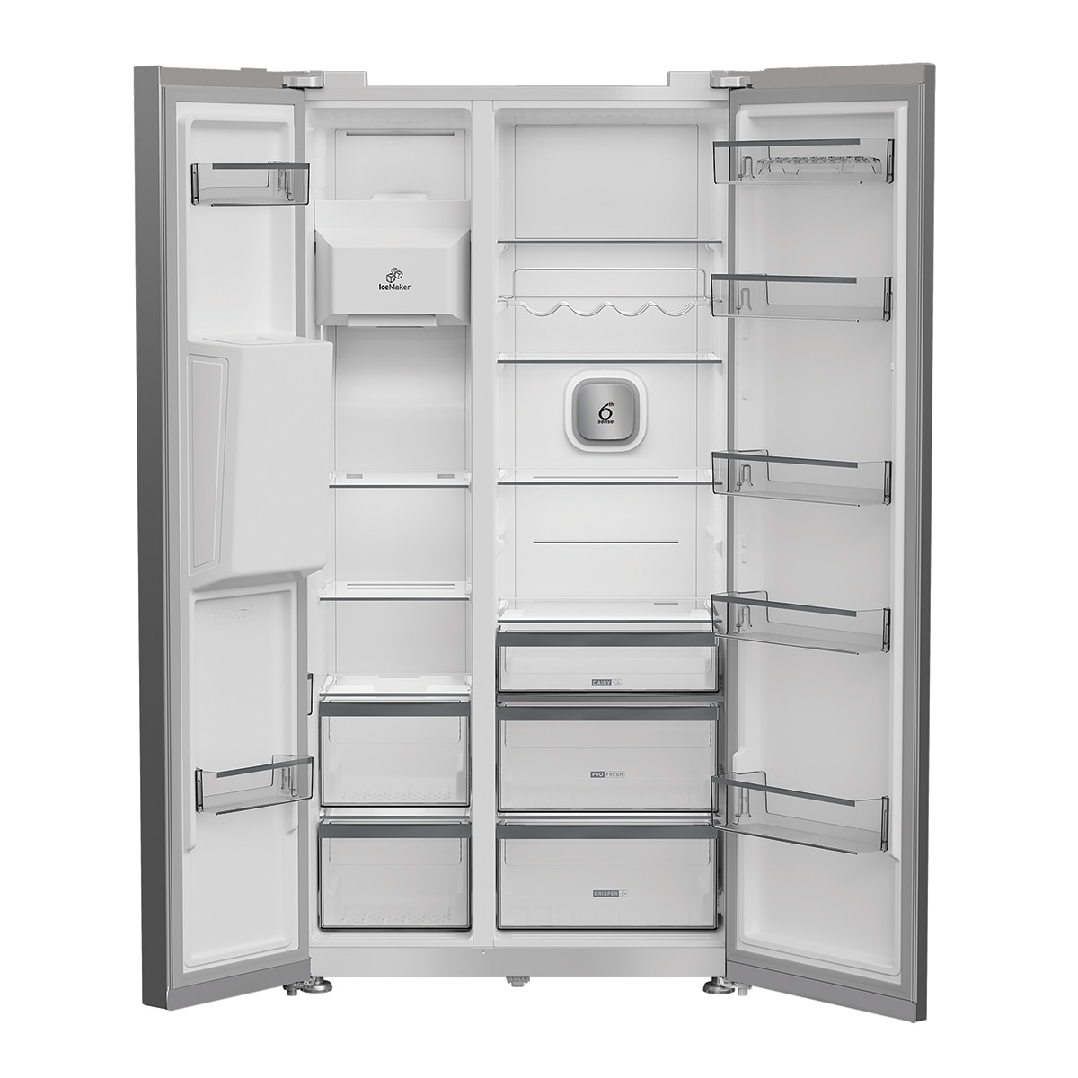 Frigorífico americano Whirlpool Dual No Frost, Dispensador - WHG2 6574W X5E 6