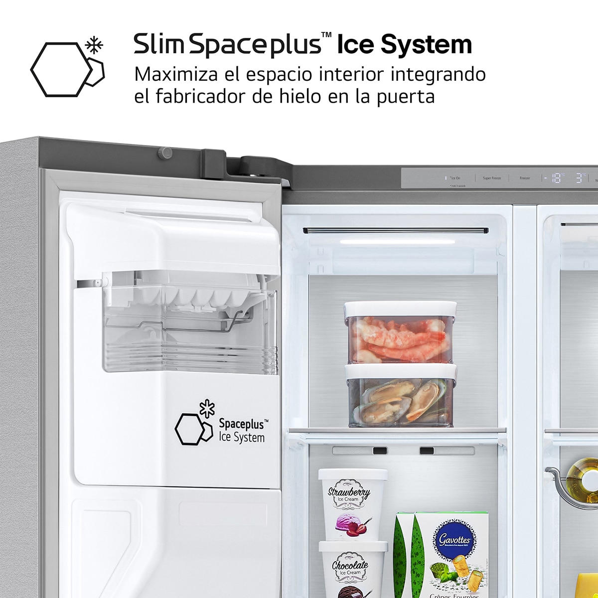 Frigorífico americano  LG DoorCooling+? Serie 900 - GSLE91MBAB Acero antihuellas-9