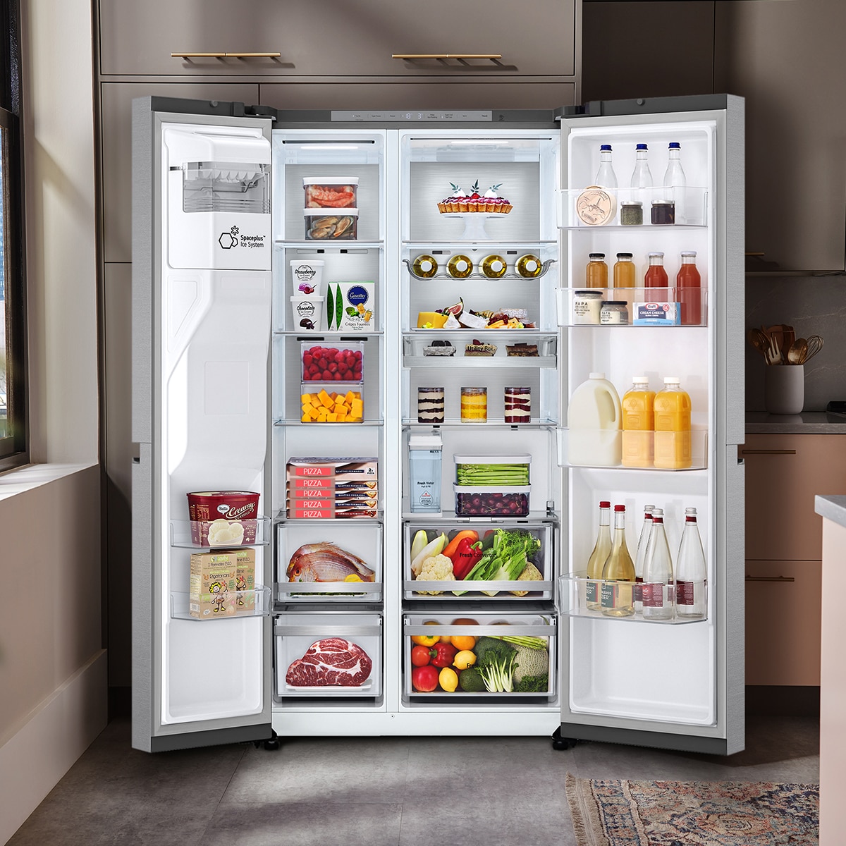 Frigorífico americano  LG DoorCooling+? Serie 900 - GSLE91MBAB Acero antihuellas-15