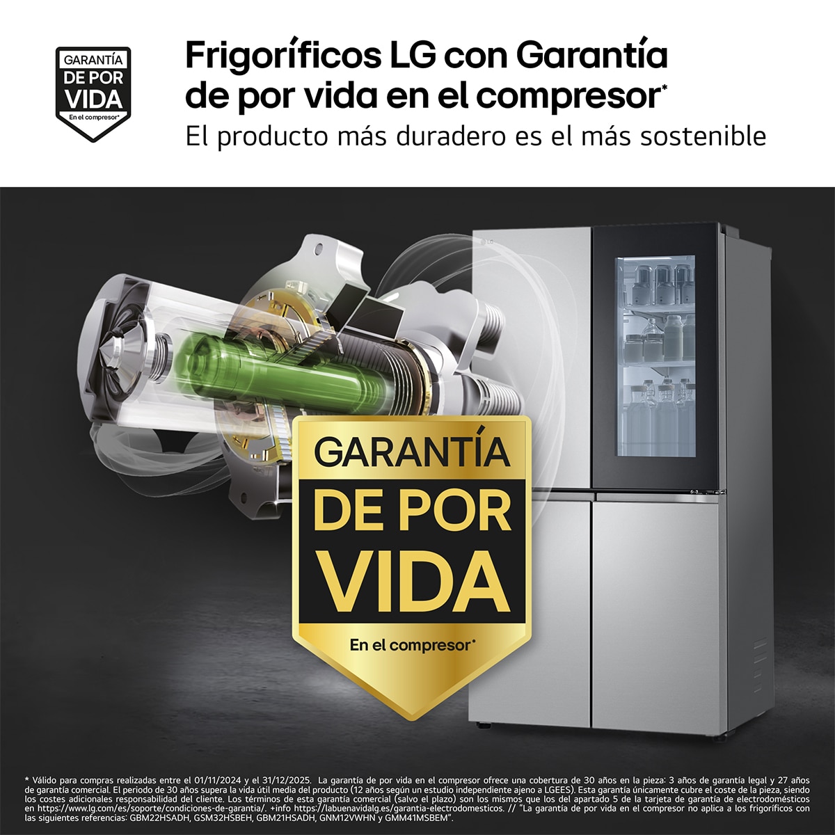 Frigorífico americano LG , Total No Frost, Multi Air Flow- GMV960MBDE Acero antihuellas-3