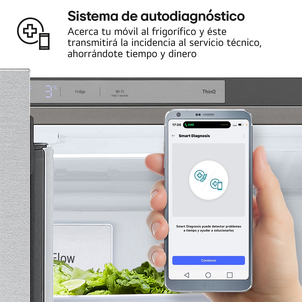 Frigorífico americano LG , Total No Frost, Multi Air Flow- GMV960MBDE Acero antihuellas-8