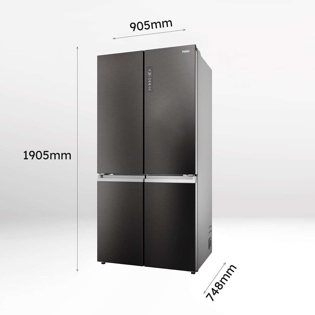 Frigorífico americano Haier Total No Frost Cube 90 Series 7 - HCR79F19CNMD Dark inox-2