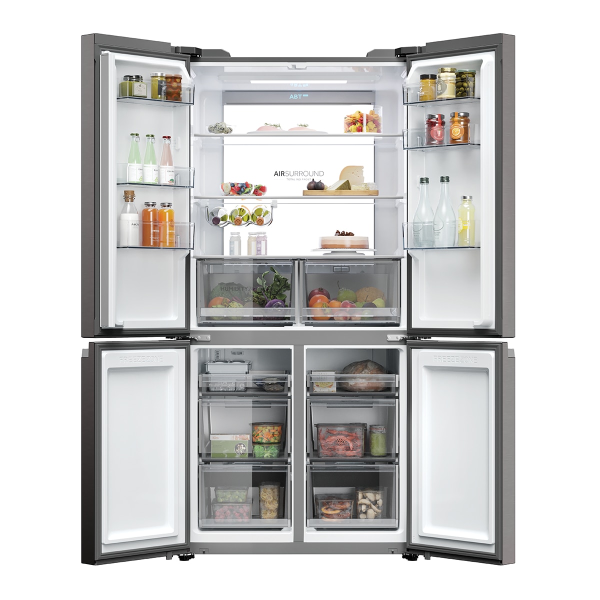 Frigorífico americano Haier Total No Frost Cube 90 Series 7 - HCR79F19CNMD Dark inox-4