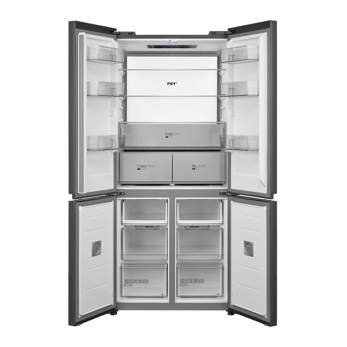 Frigorífico americano Midea Total No Frost Instafit - MDRF706BIE70 Gris-4