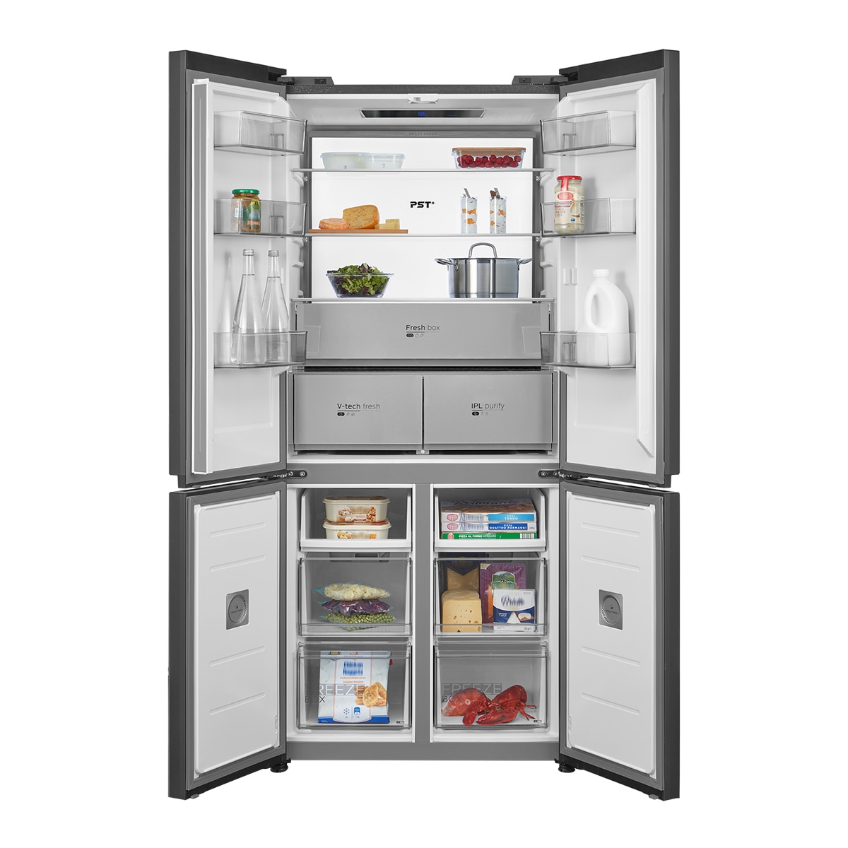 Frigorífico americano Midea Total No Frost Instafit - MDRF706BIE70 Gris-5